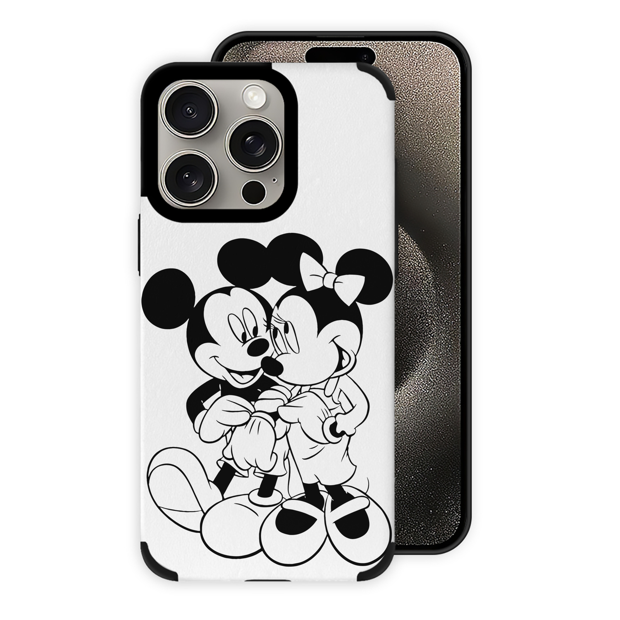 （画像用） ミッキーマウス Mickey Mouse 【iPhone15ProMax対応】 PUレザー スマホケース 耐衝撃＆黄変防止