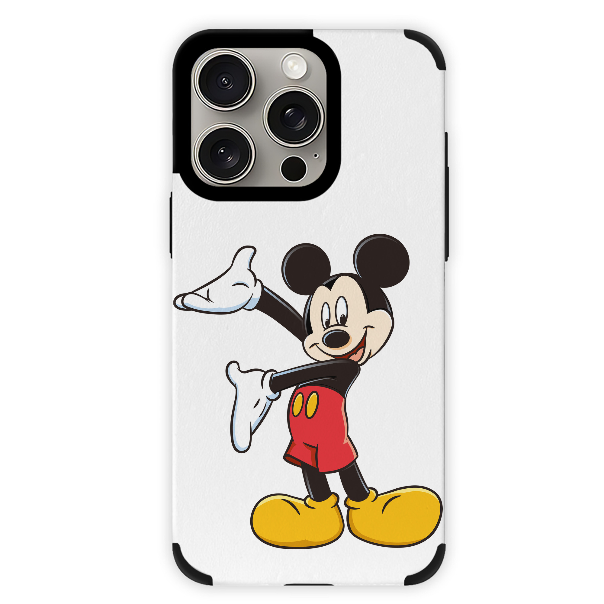 （画像用） ミッキーマウス Mickey Mouse 【iPhone15ProMax対応】 PUレザー スマホケース 耐衝撃＆黄変防止