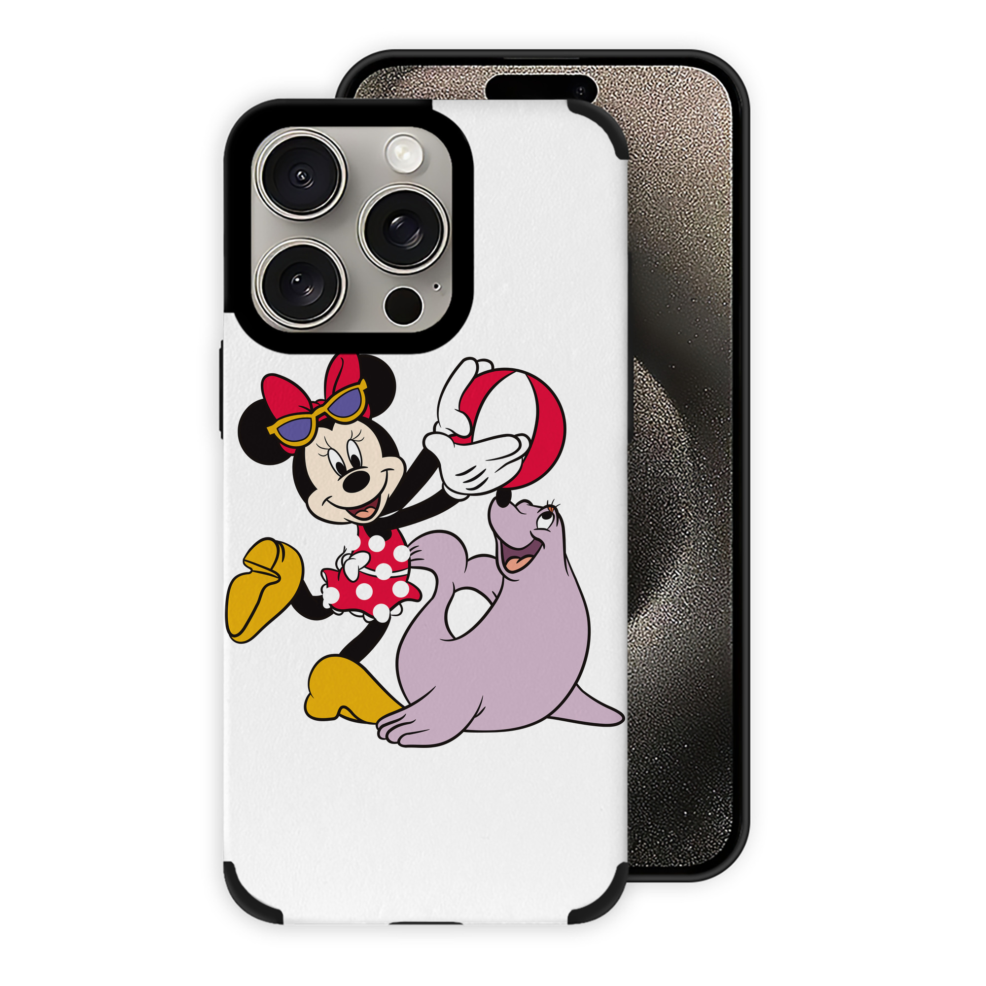 （画像用） ミッキーマウス Mickey Mouse 【iPhone15ProMax対応】 PUレザー スマホケース 耐衝撃＆黄変防止