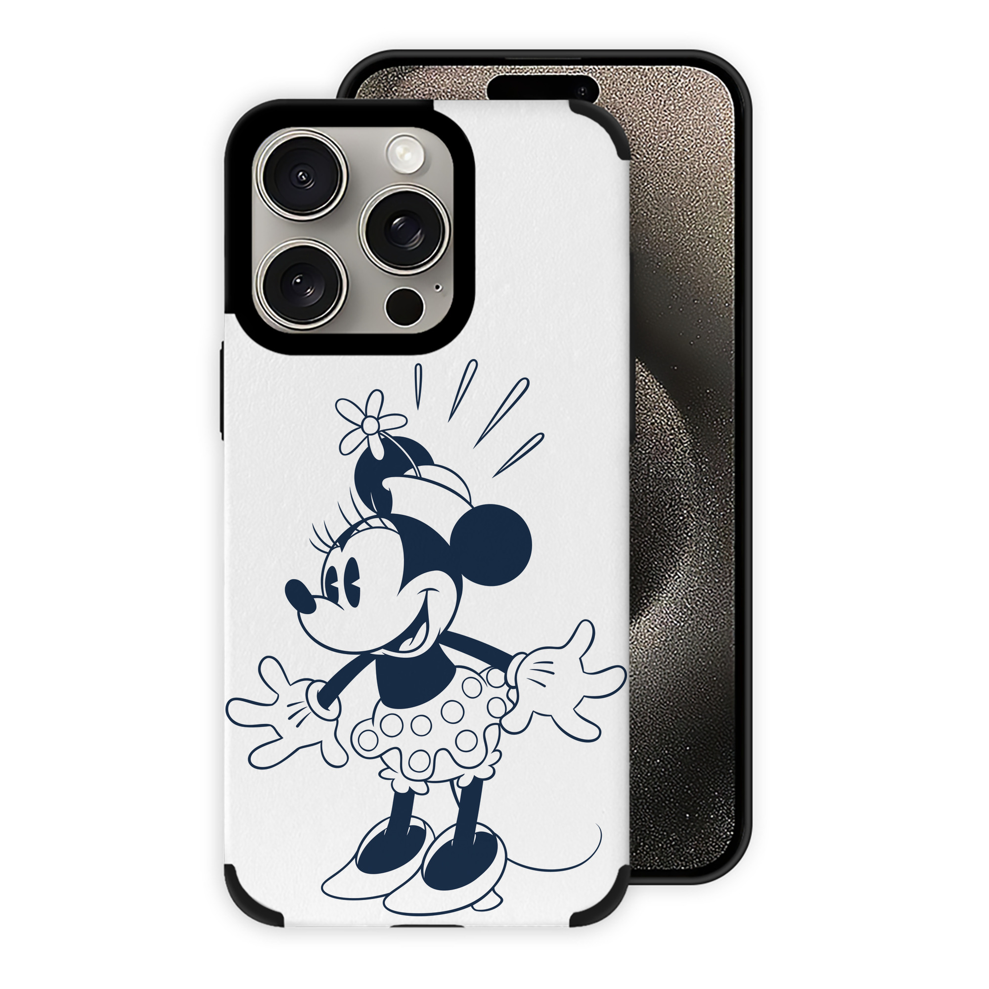 （画像用） ミッキーマウス Mickey Mouse 【iPhone15ProMax対応】 PUレザー スマホケース 耐衝撃＆黄変防止