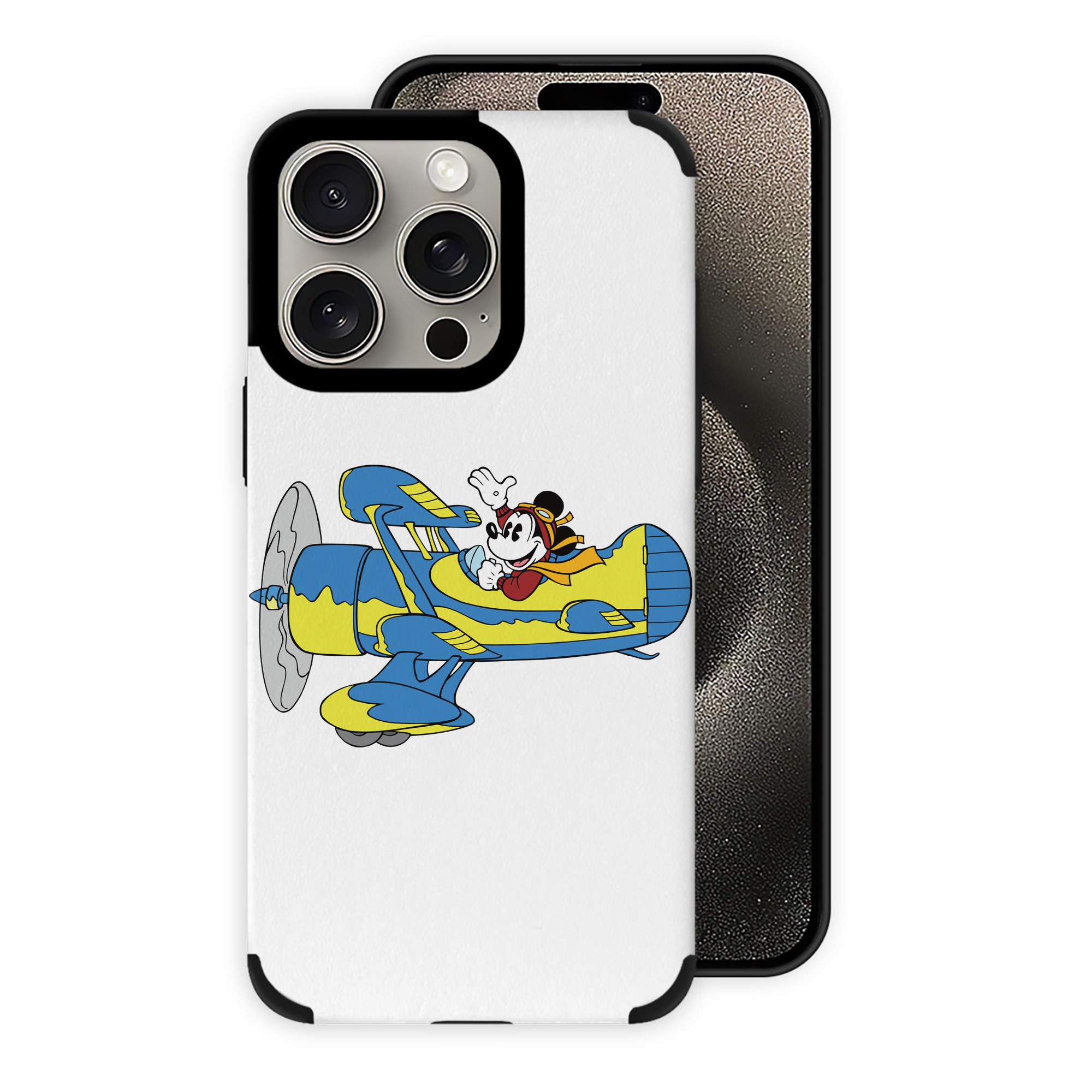 （画像用） ミッキーマウス Mickey Mouse 【iPhone15ProMax対応】 PUレザー スマホケース 耐衝撃＆黄変防止