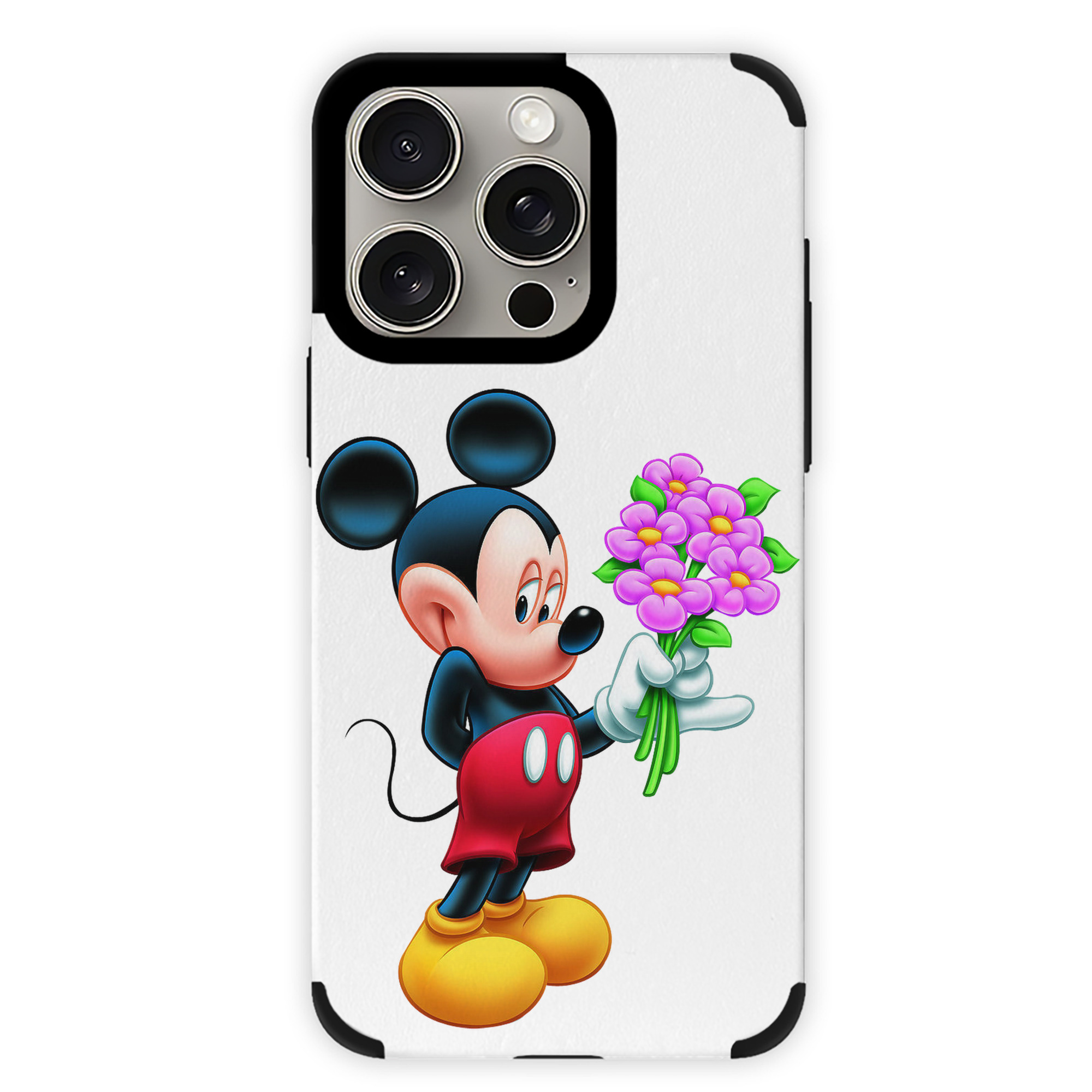 （画像用） ミッキーマウス Mickey Mouse 【iPhone15ProMax対応】 PUレザー スマホケース 耐衝撃＆黄変防止