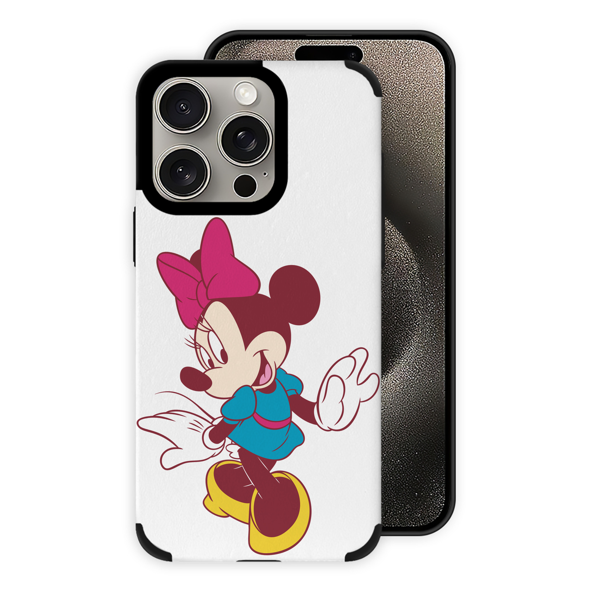 （画像用） ミッキーマウス Mickey Mouse 【iPhone15ProMax対応】 PUレザー スマホケース 耐衝撃＆黄変防止