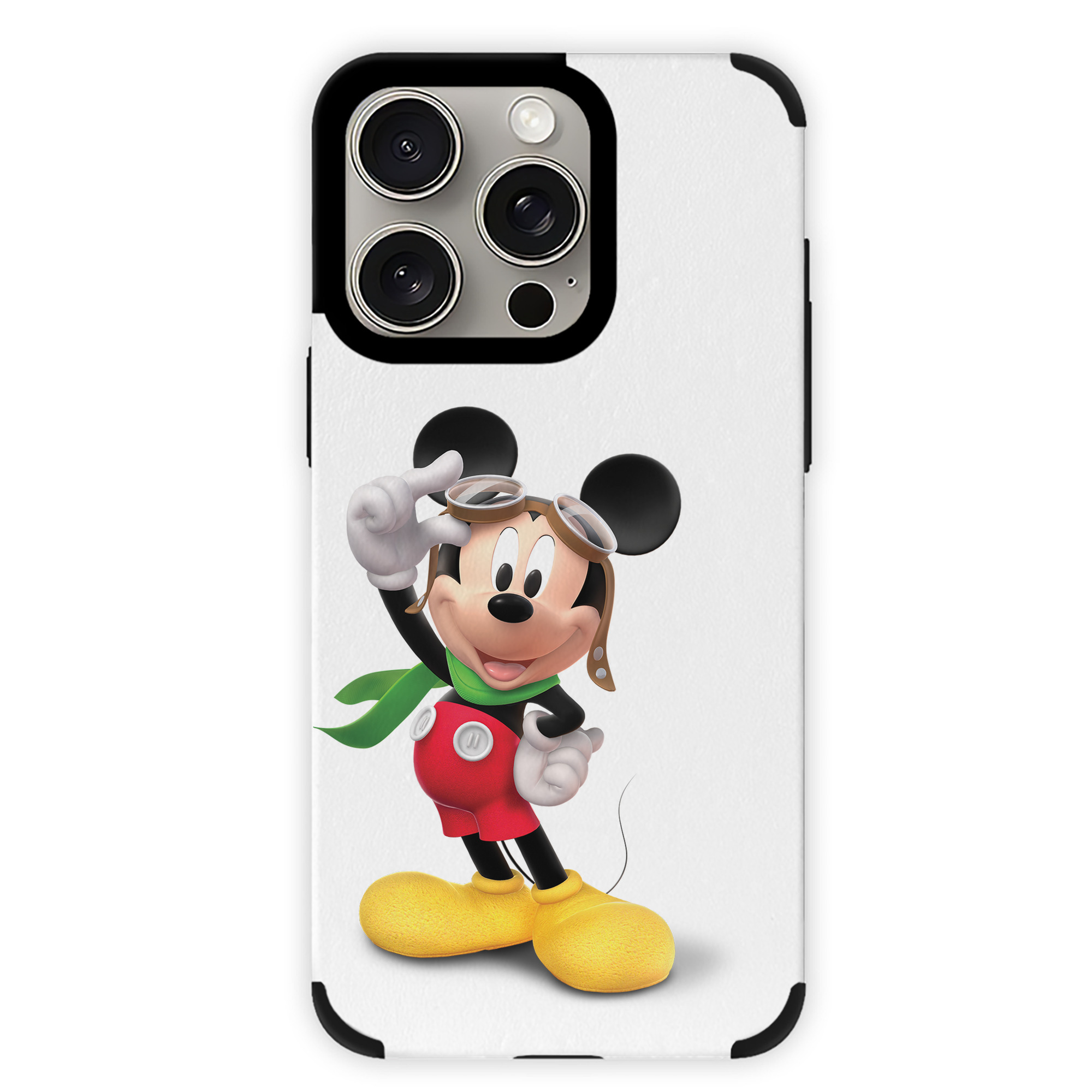 （画像用） ミッキーマウス Mickey Mouse 【iPhone15ProMax対応】 PUレザー スマホケース 耐衝撃＆黄変防止