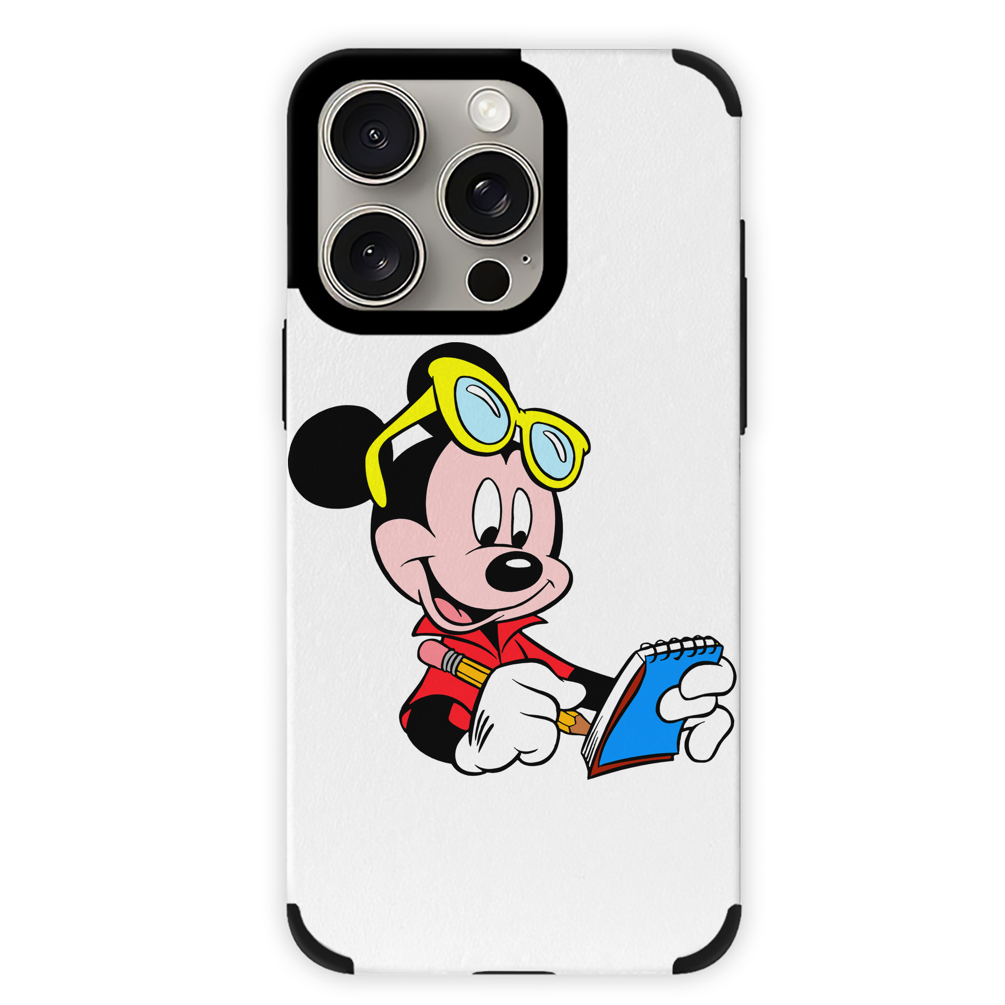 （画像用） ミッキーマウス Mickey Mouse 【iPhone15ProMax対応】 PUレザー スマホケース 耐衝撃＆黄変防止