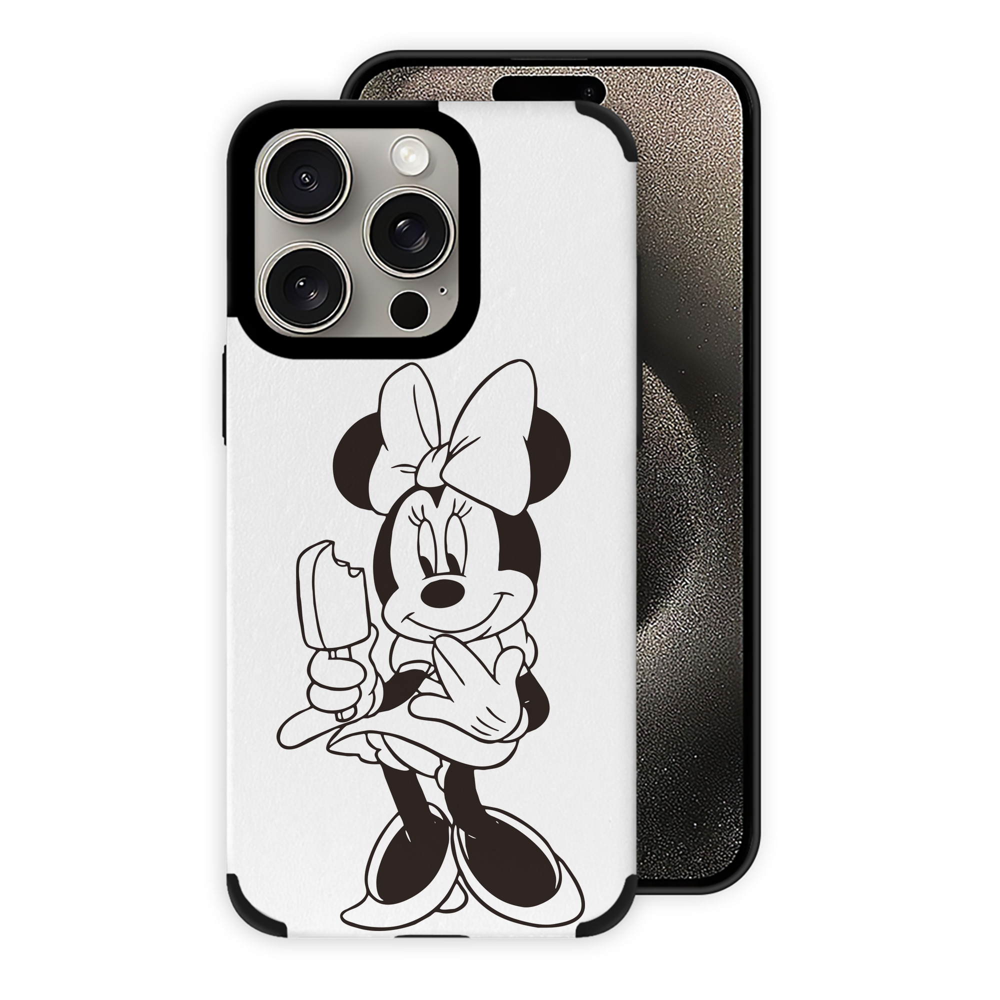 （画像用） ミッキーマウス Mickey Mouse 【iPhone15ProMax対応】 PUレザー スマホケース 耐衝撃＆黄変防止