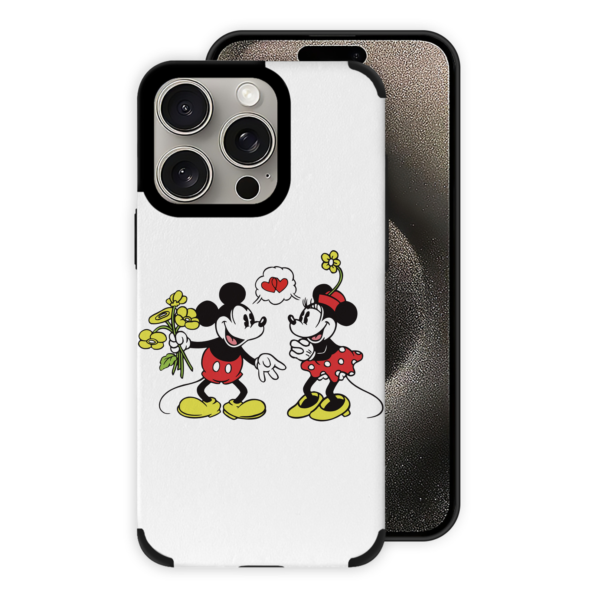（画像用） ミッキーマウス Mickey Mouse 【iPhone15ProMax対応】 PUレザー スマホケース 耐衝撃＆黄変防止