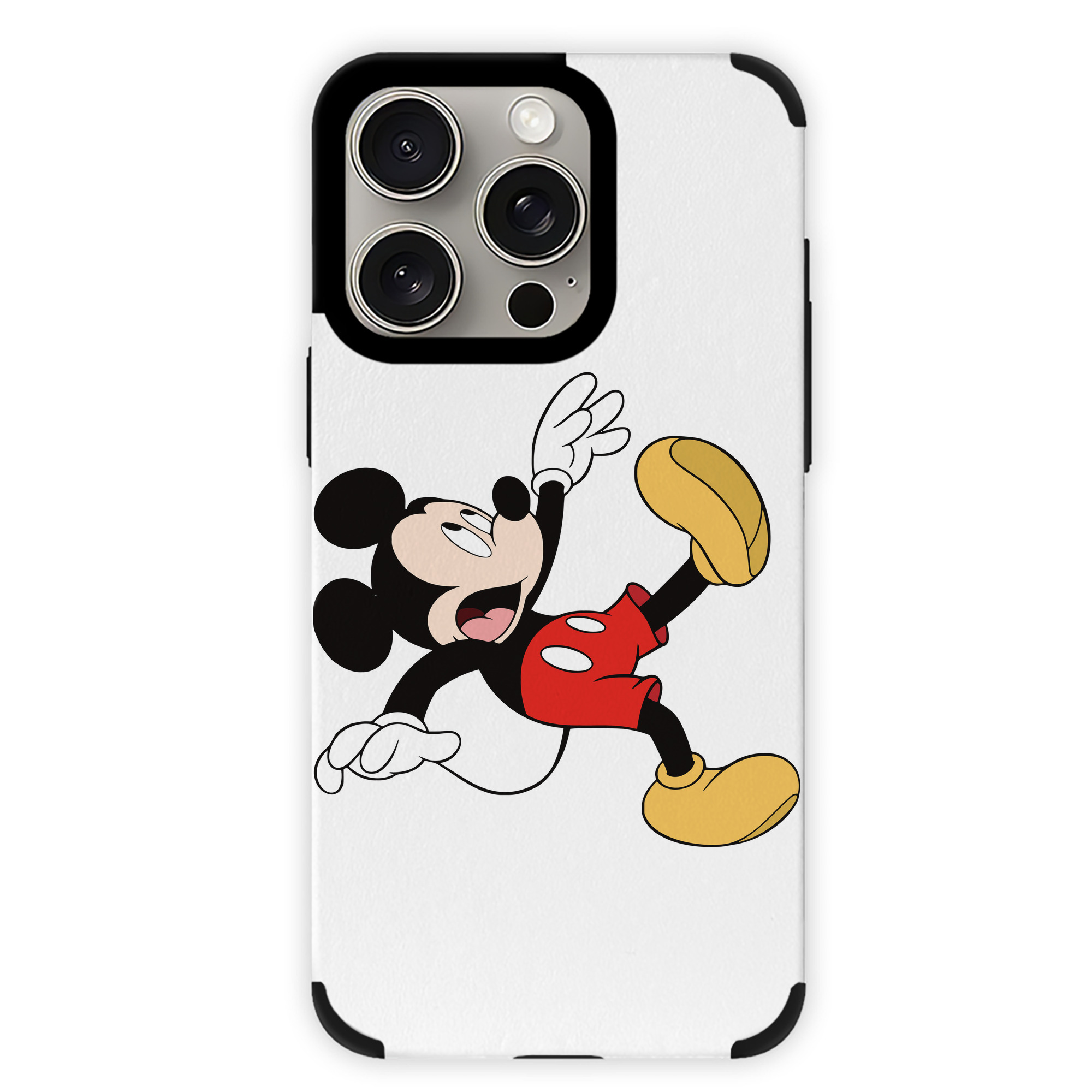 （画像用） ミッキーマウス Mickey Mouse 【iPhone15ProMax対応】 PUレザー スマホケース 耐衝撃＆黄変防止