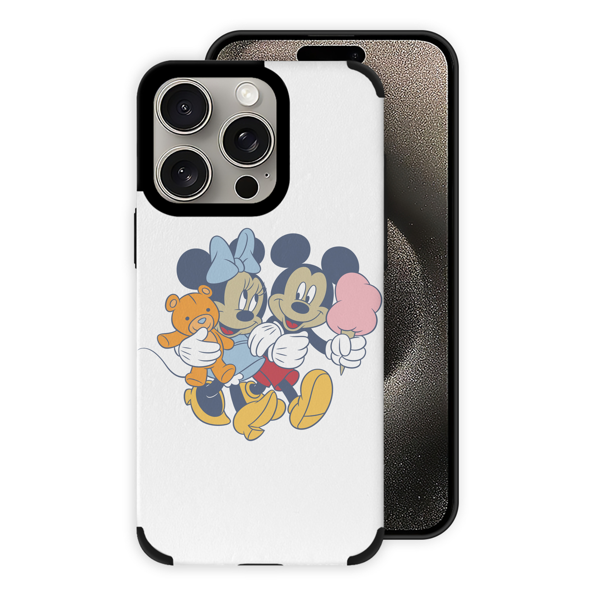（画像用） ミッキーマウス Mickey Mouse 【iPhone15ProMax対応】 PUレザー スマホケース 耐衝撃＆黄変防止