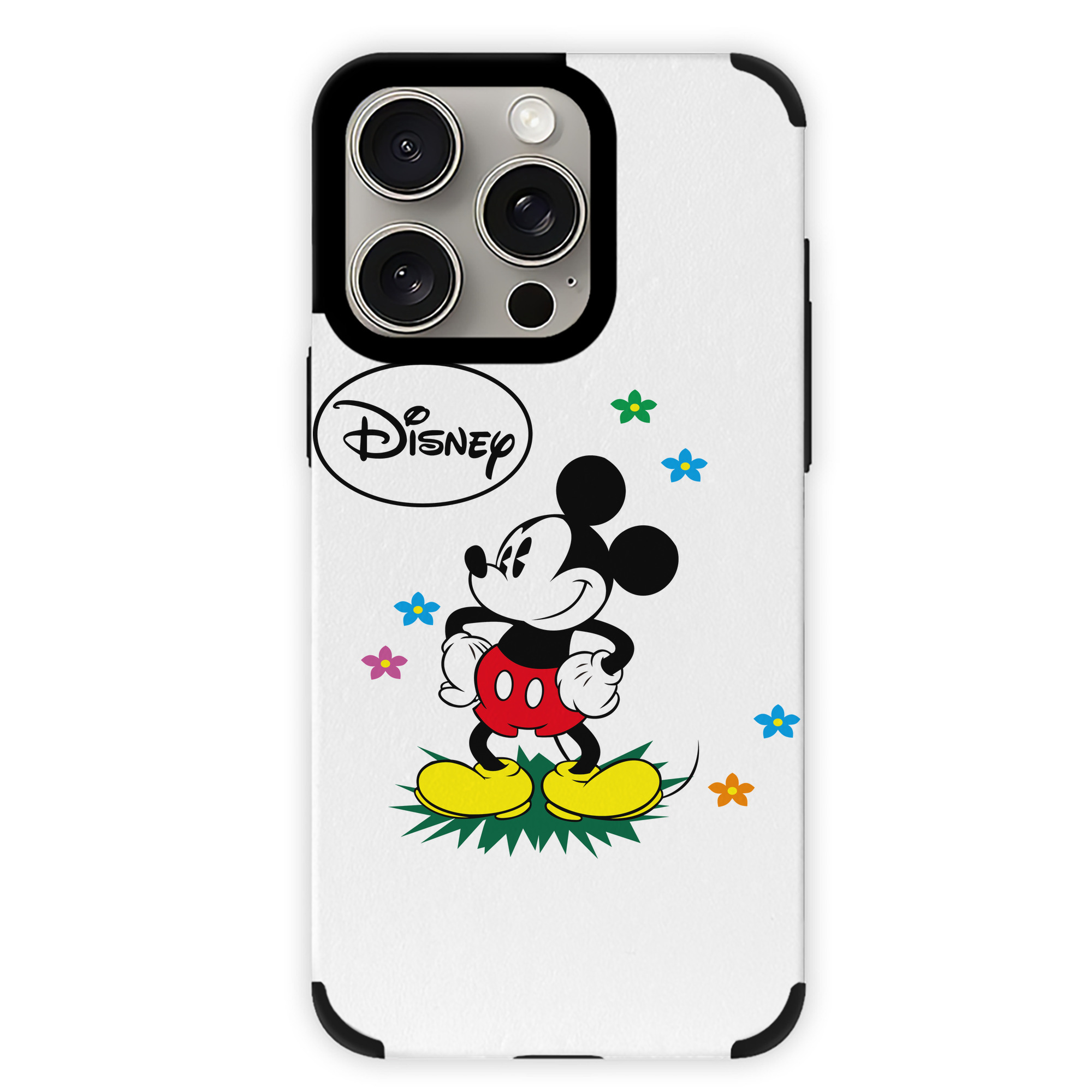 （画像用） ミッキーマウス Mickey Mouse 【iPhone15ProMax対応】 PUレザー スマホケース 耐衝撃＆黄変防止