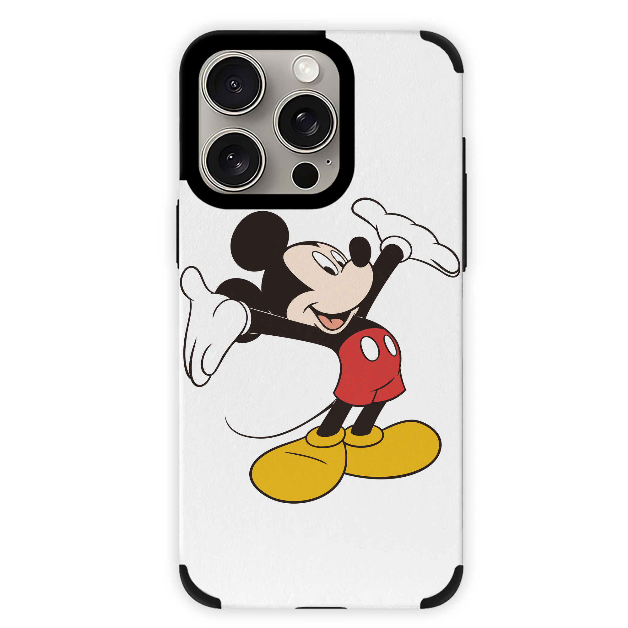 （画像用） ミッキーマウス Mickey Mouse 【iPhone15ProMax対応】 PUレザー スマホケース 耐衝撃＆黄変防止