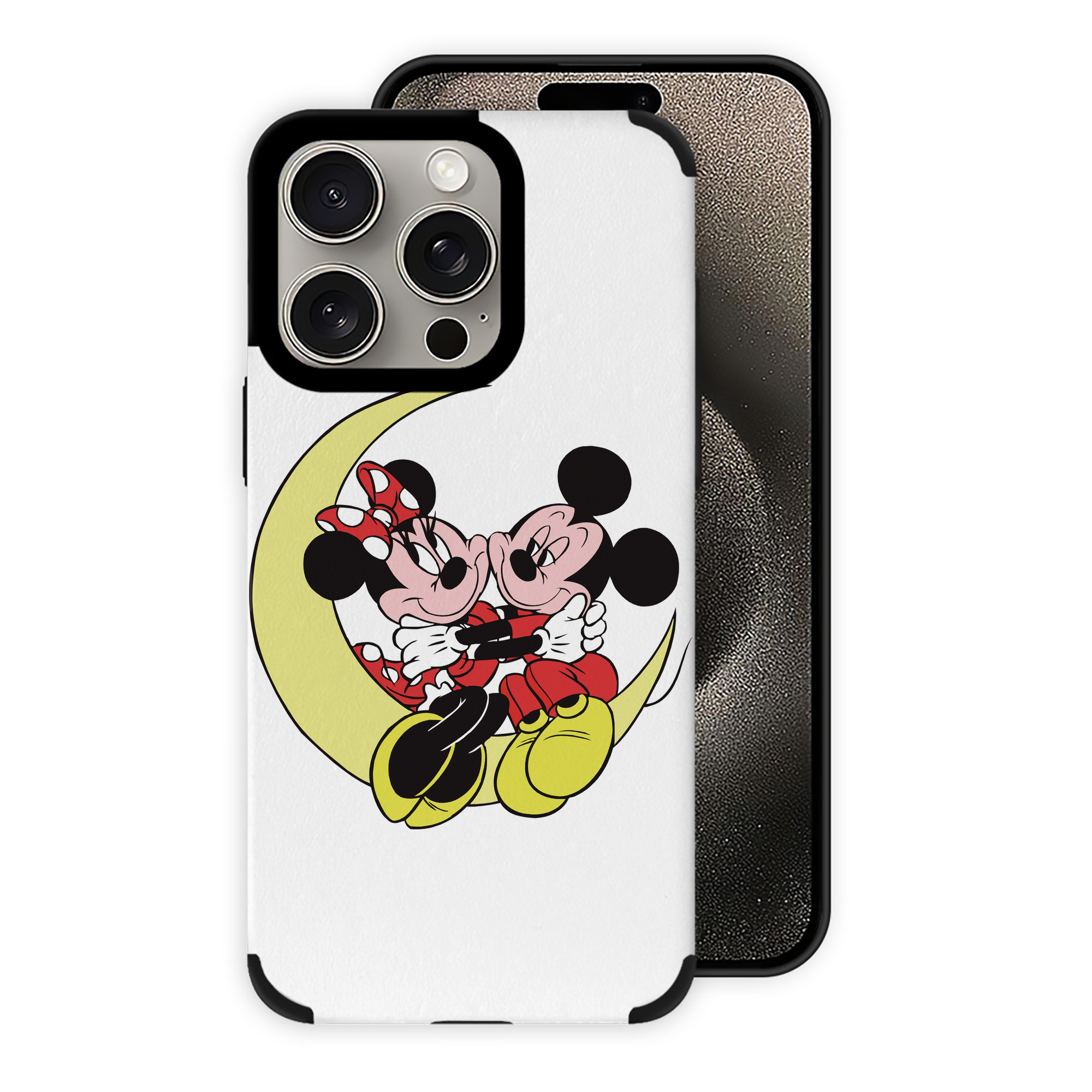 （画像用） ミッキーマウス Mickey Mouse 【iPhone15ProMax対応】 PUレザー スマホケース 耐衝撃＆黄変防止