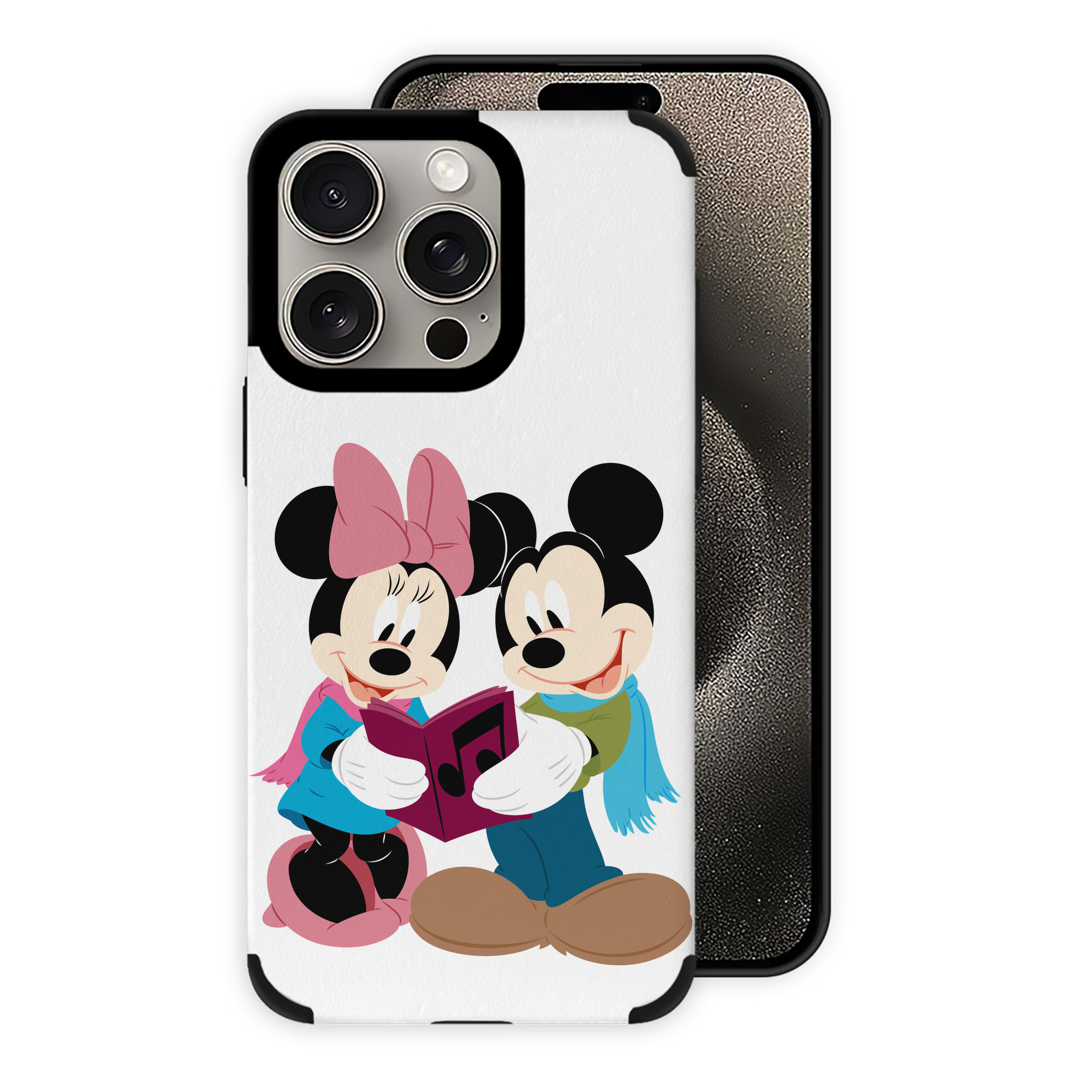 （画像用） ミッキーマウス Mickey Mouse 【iPhone15ProMax対応】 PUレザー スマホケース 耐衝撃＆黄変防止