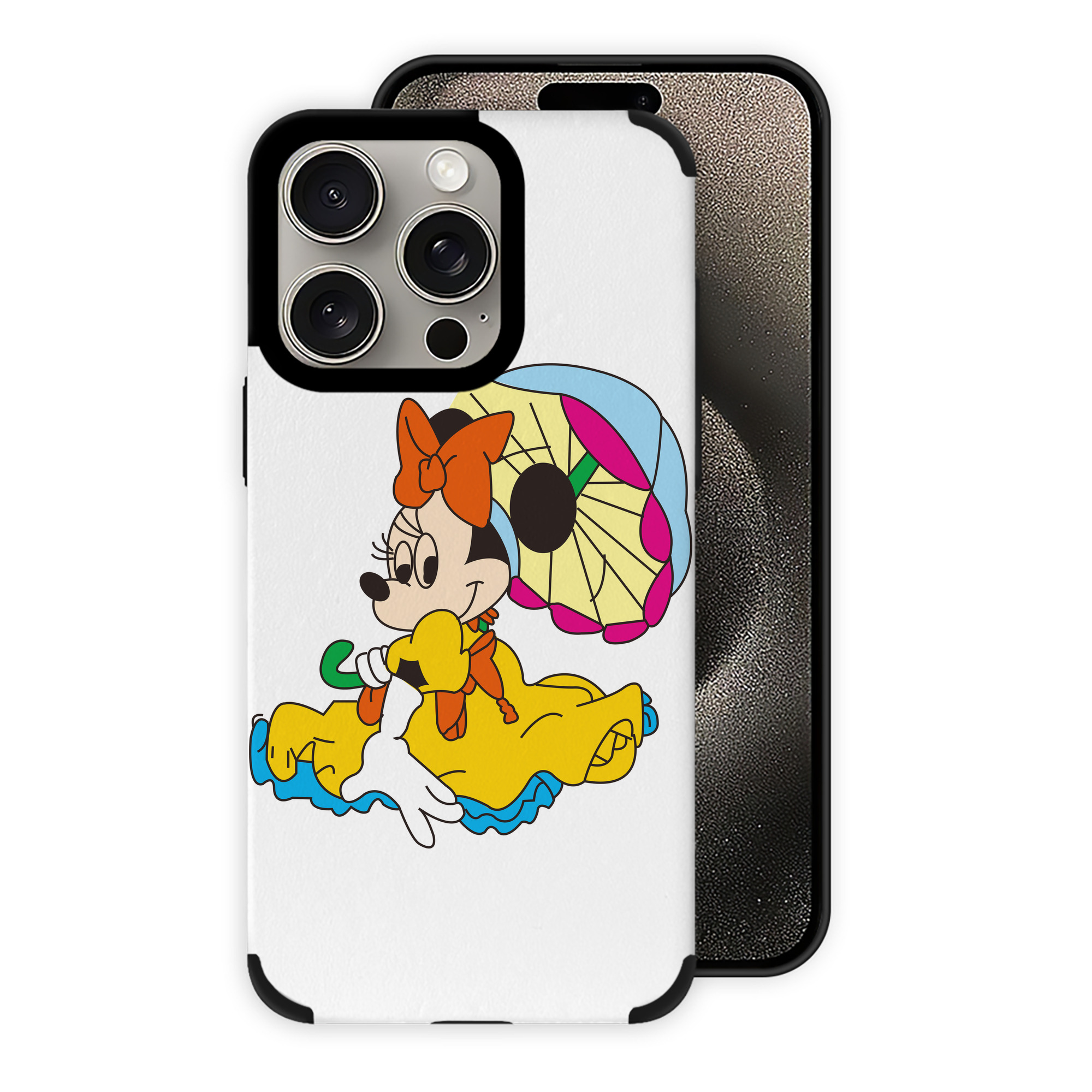 （画像用） ミッキーマウス Mickey Mouse 【iPhone15ProMax対応】 PUレザー スマホケース 耐衝撃＆黄変防止