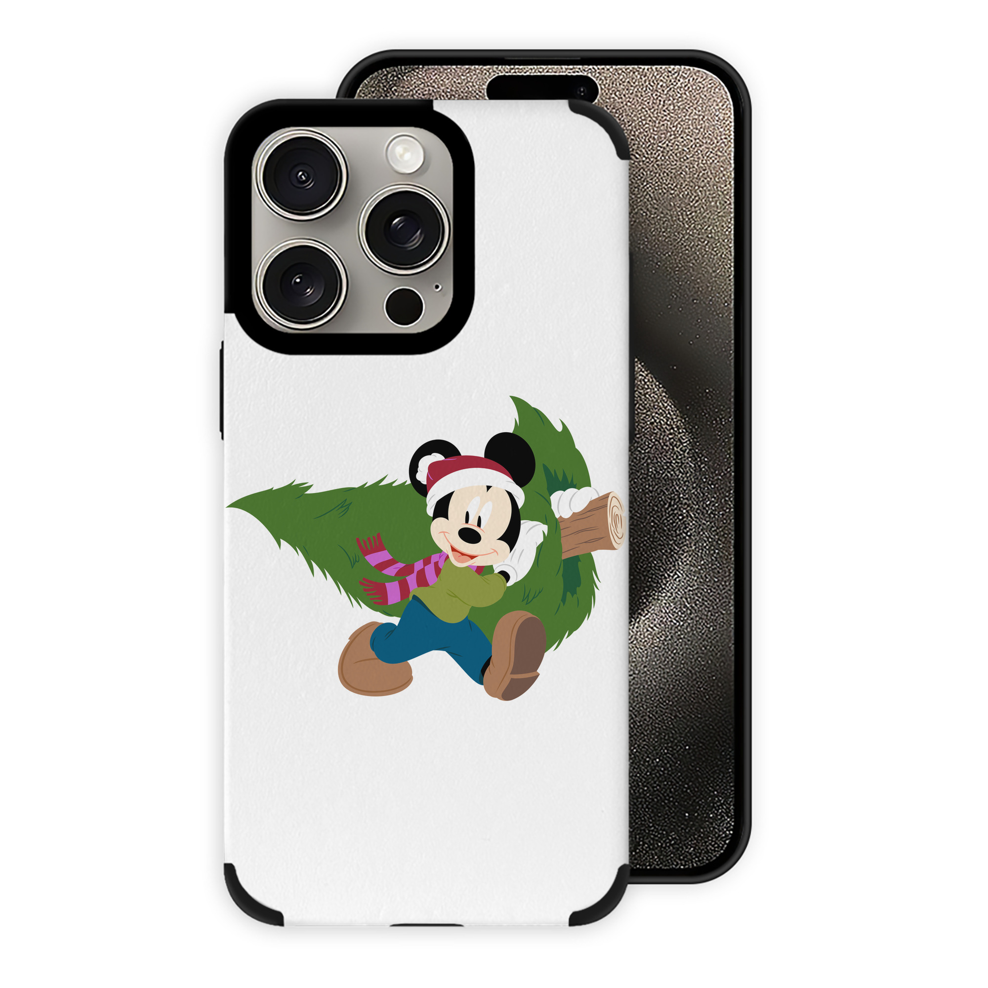 （画像用） ミッキーマウス Mickey Mouse 【iPhone15ProMax対応】 PUレザー スマホケース 耐衝撃＆黄変防止