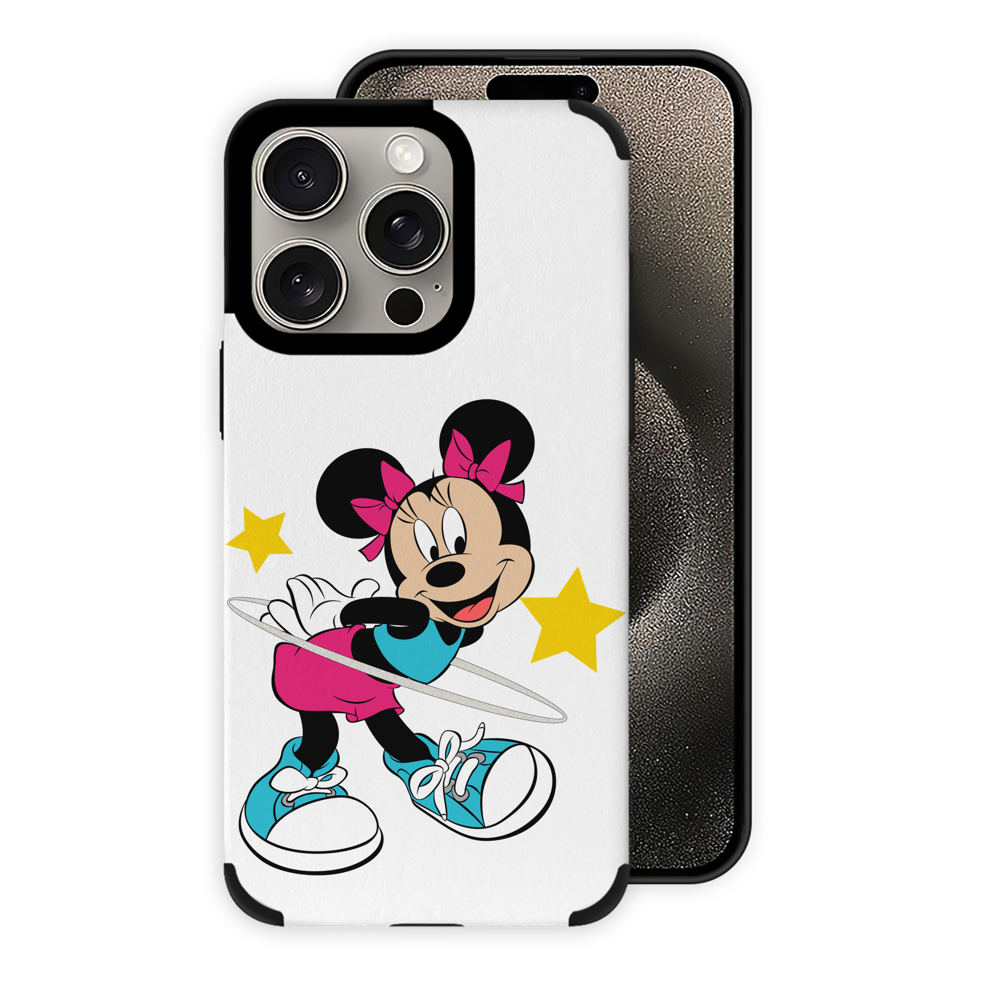 （画像用） ミッキーマウス Mickey Mouse 【iPhone15ProMax対応】 PUレザー スマホケース 耐衝撃＆黄変防止