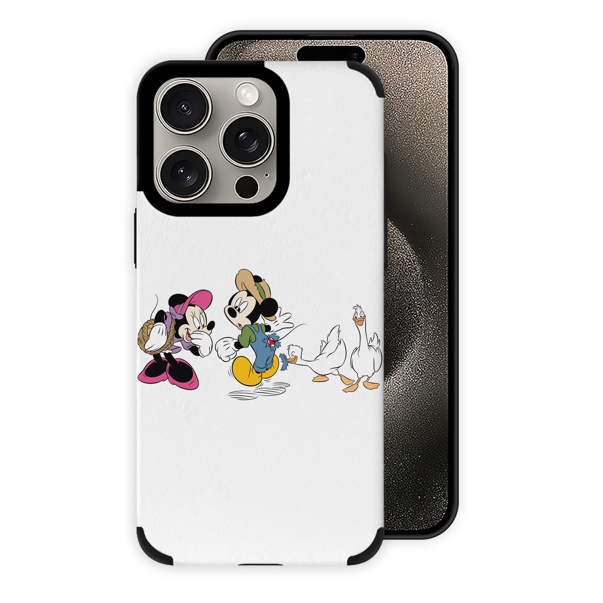（画像用） ミッキーマウス Mickey Mouse 【iPhone15ProMax対応】 PUレザー スマホケース 耐衝撃＆黄変防止