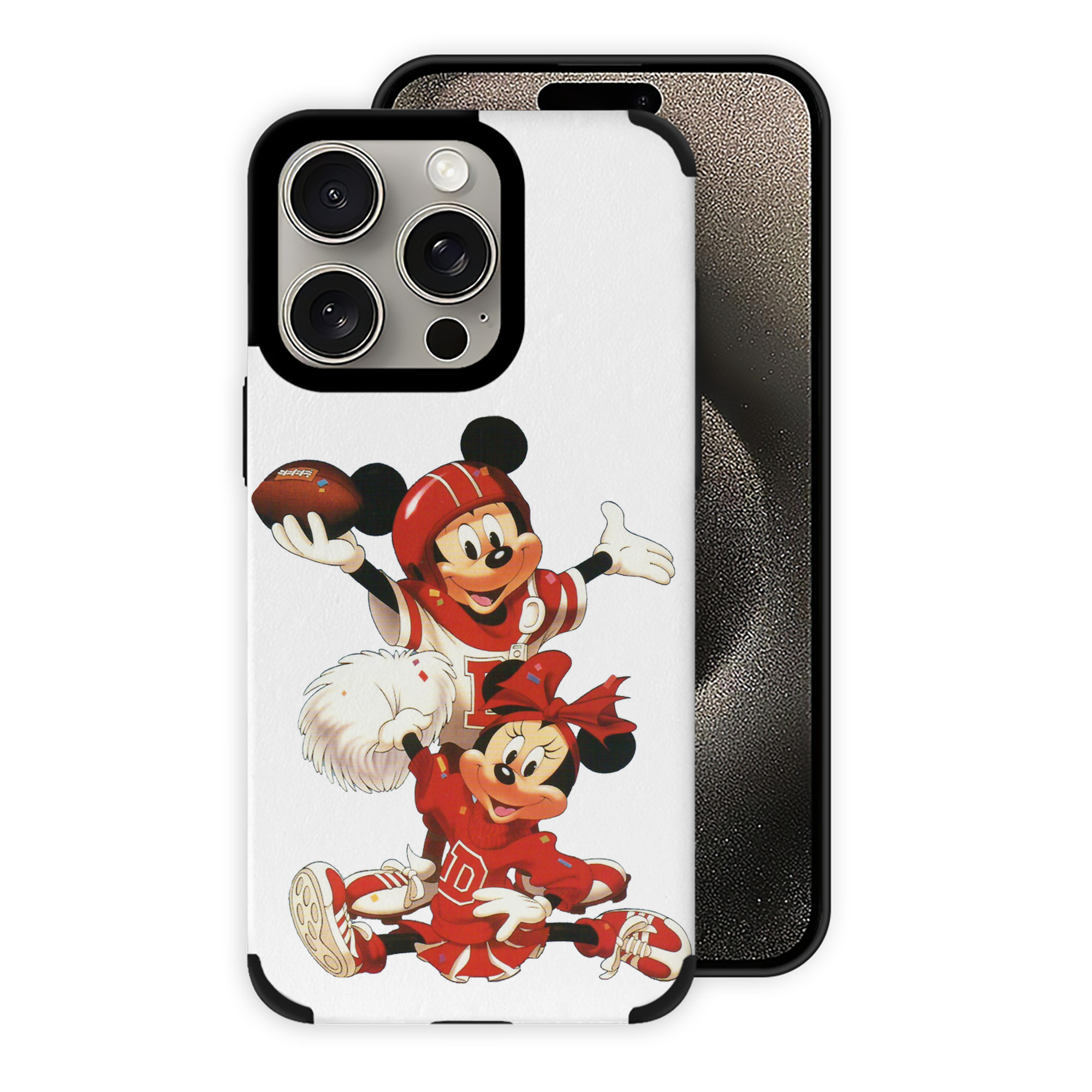 （画像用） ミッキーマウス Mickey Mouse 【iPhone15ProMax対応】 PUレザー スマホケース 耐衝撃＆黄変防止