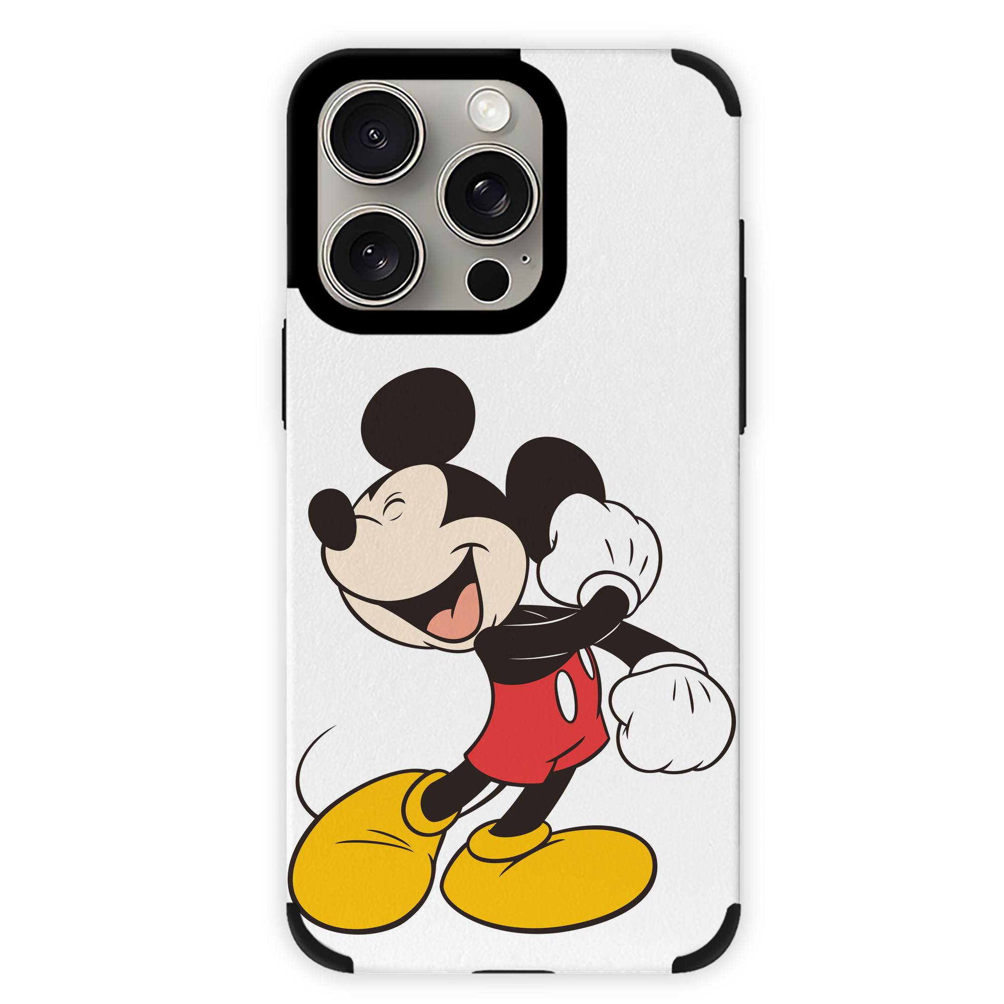 （画像用） ミッキーマウス Mickey Mouse 【iPhone15ProMax対応】 PUレザー スマホケース 耐衝撃＆黄変防止