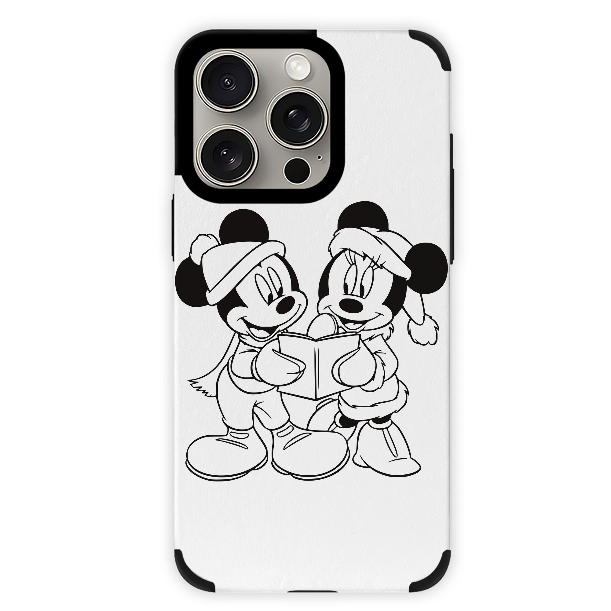 （画像用） ミッキーマウス Mickey Mouse 【iPhone15ProMax対応】 PUレザー スマホケース 耐衝撃＆黄変防止