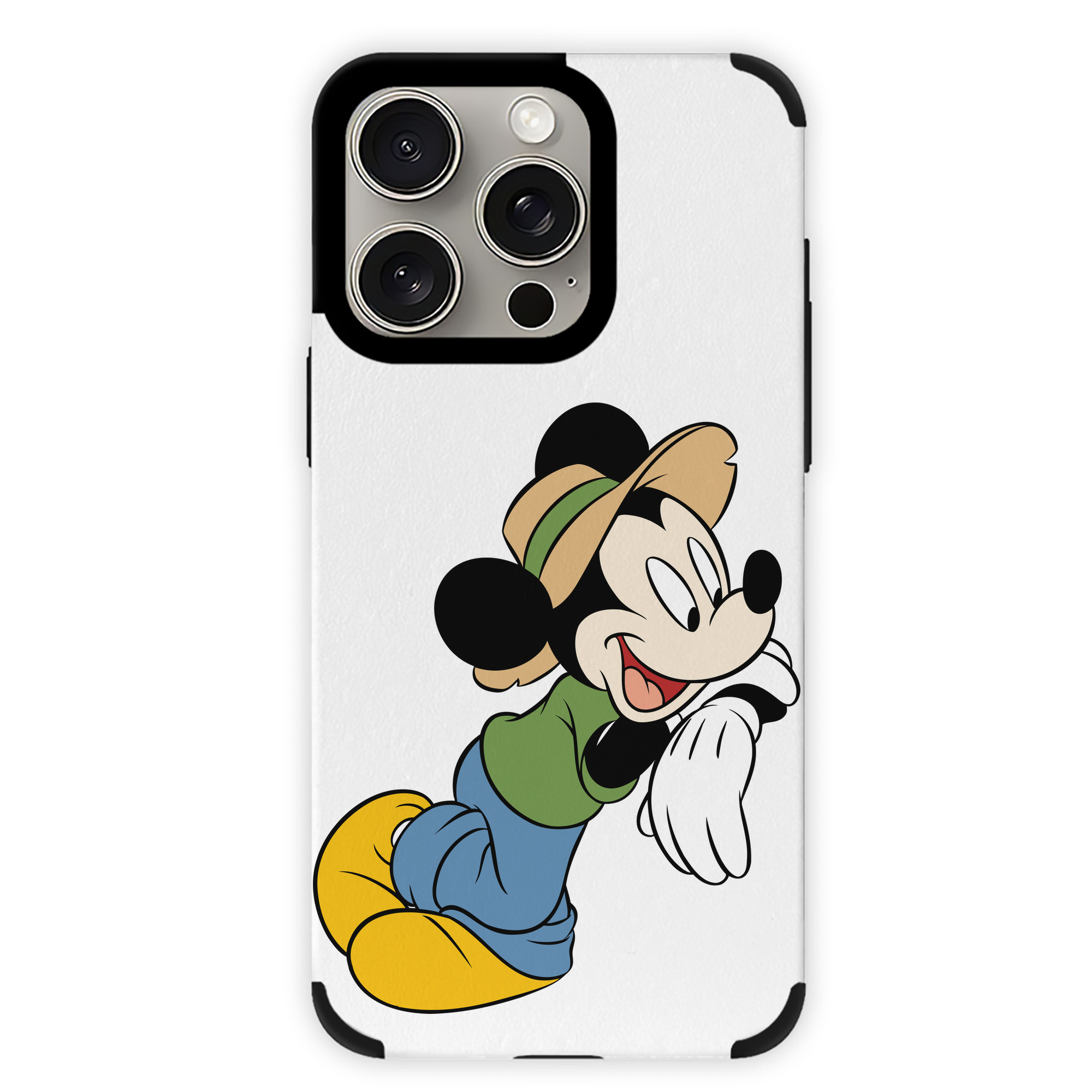 （画像用） ミッキーマウス Mickey Mouse 【iPhone15ProMax対応】 PUレザー スマホケース 耐衝撃＆黄変防止