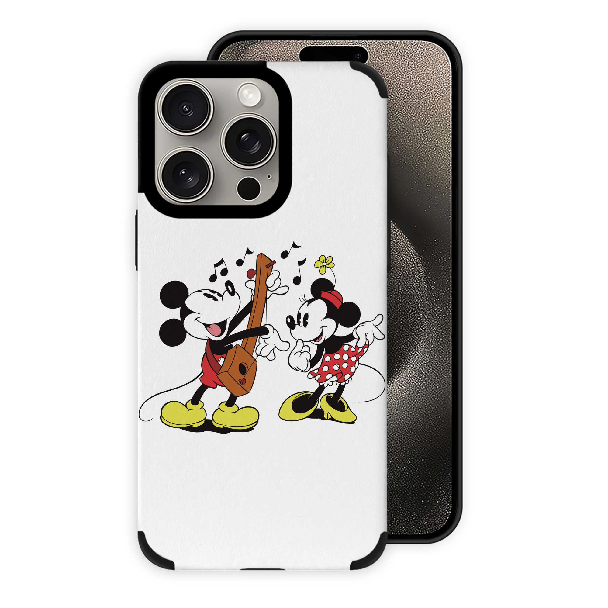 （画像用） ミッキーマウス Mickey Mouse 【iPhone15ProMax対応】 PUレザー スマホケース 耐衝撃＆黄変防止