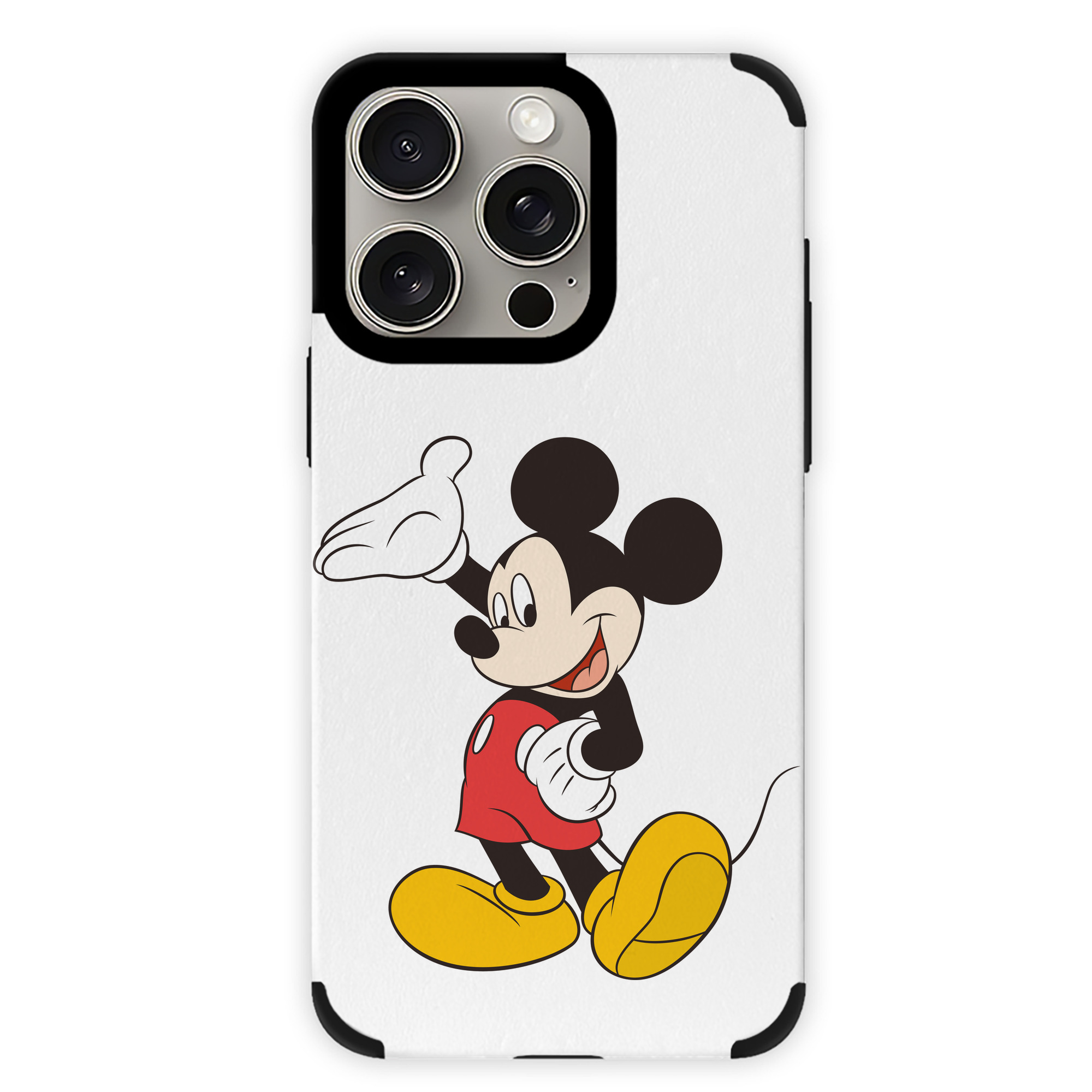 （画像用） ミッキーマウス Mickey Mouse 【iPhone15ProMax対応】 PUレザー スマホケース 耐衝撃＆黄変防止