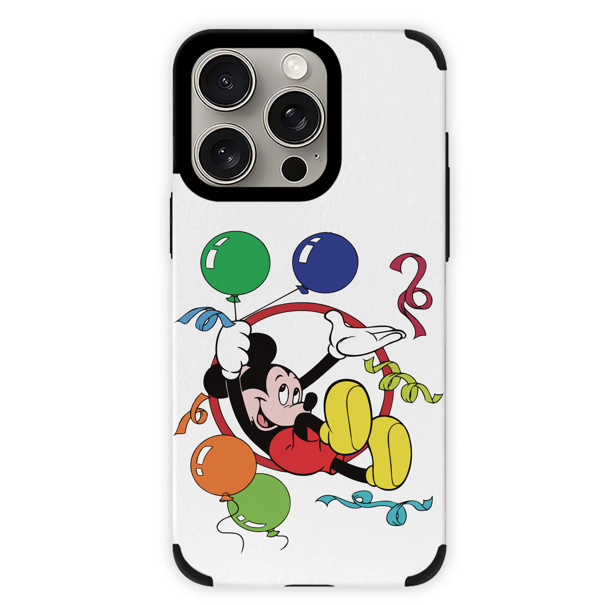 （画像用） ミッキーマウス Mickey Mouse 【iPhone15ProMax対応】 PUレザー スマホケース 耐衝撃＆黄変防止