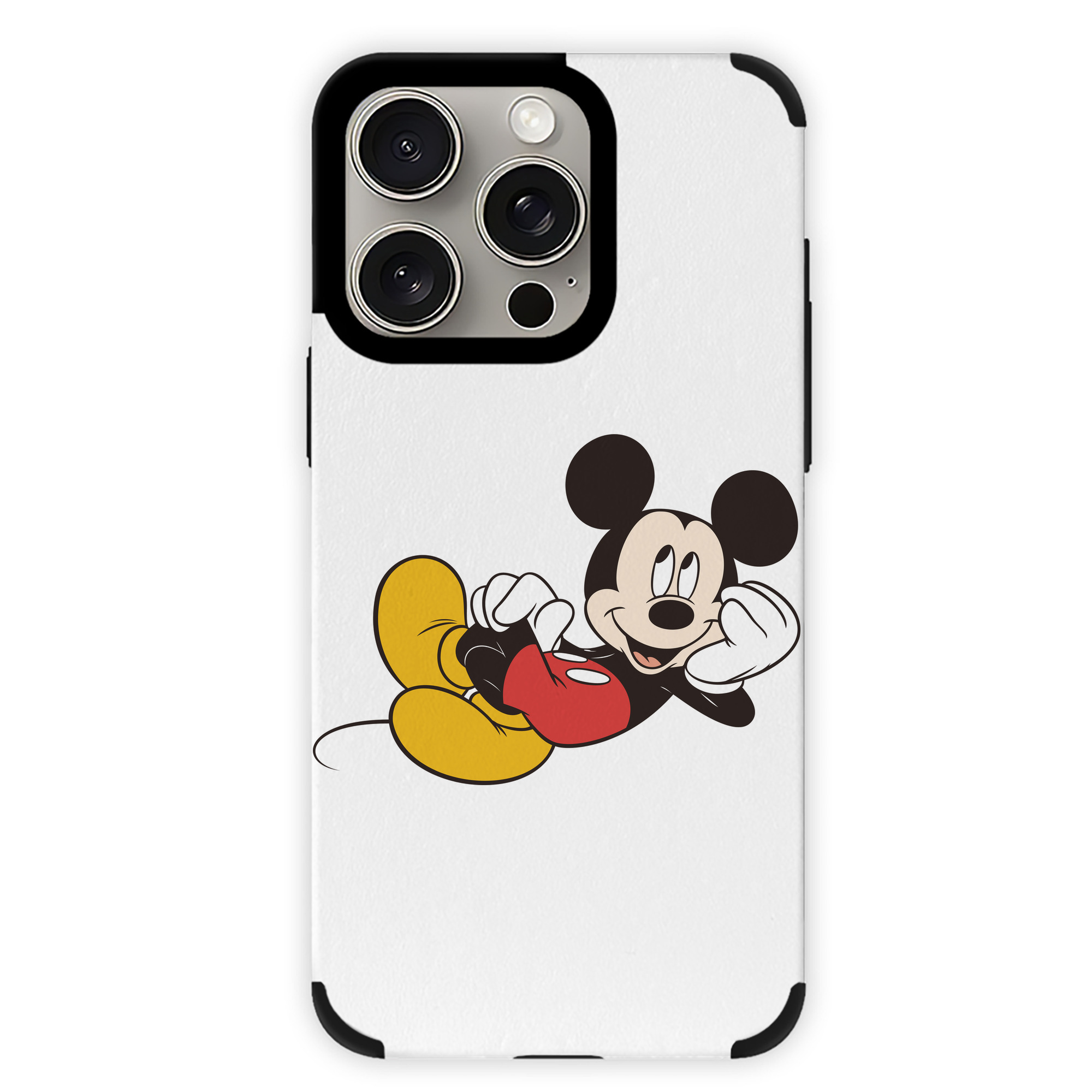 （画像用） ミッキーマウス Mickey Mouse 【iPhone15ProMax対応】 PUレザー スマホケース 耐衝撃＆黄変防止