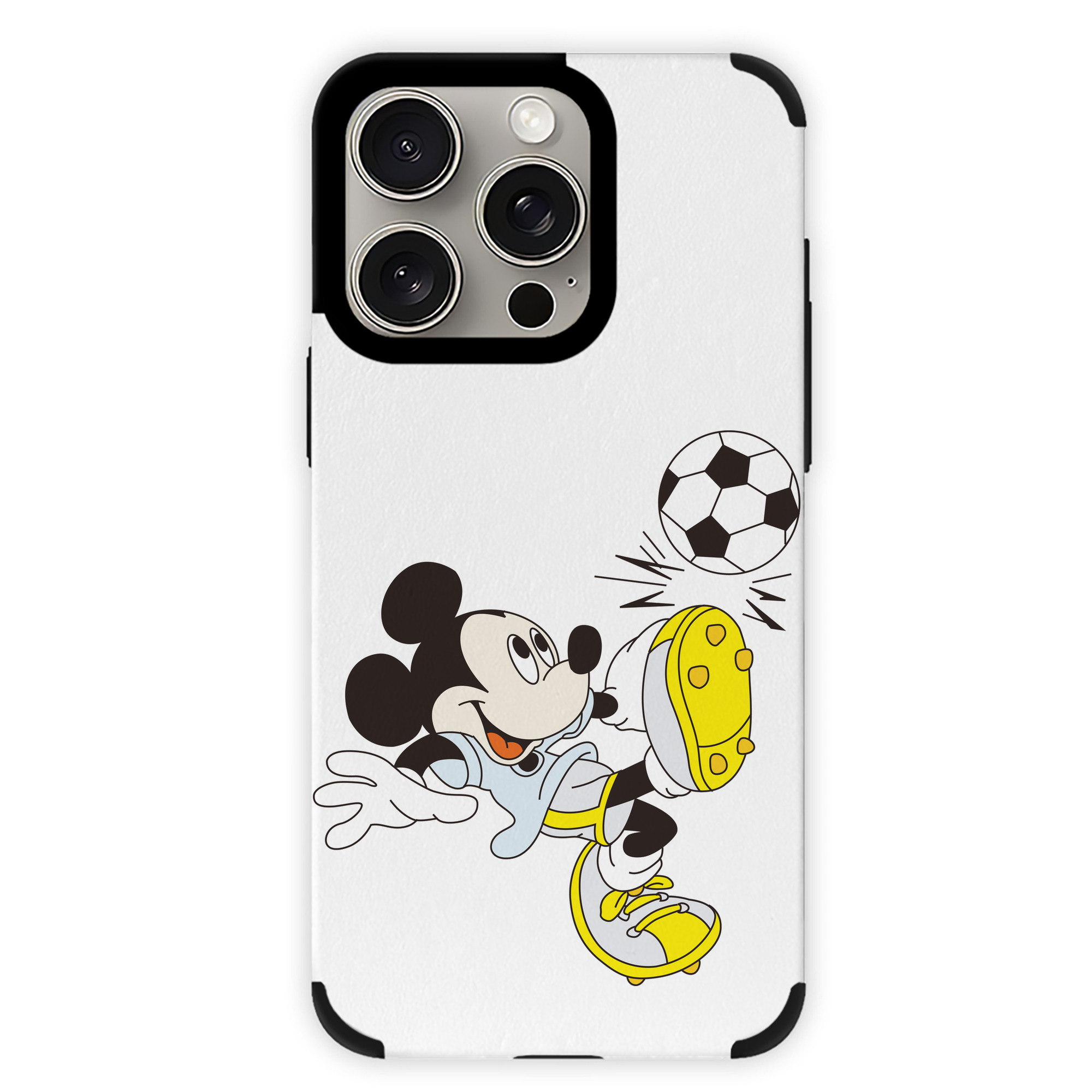 （画像用） ミッキーマウス Mickey Mouse 【iPhone15ProMax対応】 PUレザー スマホケース 耐衝撃＆黄変防止