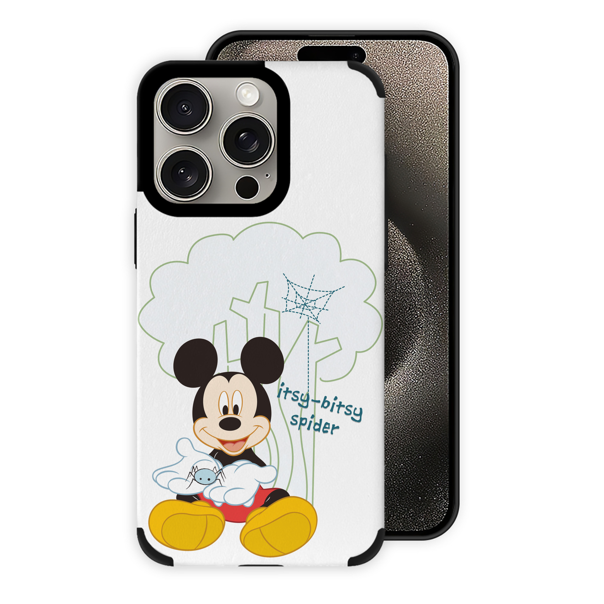 （画像用） ミッキーマウス Mickey Mouse 【iPhone15ProMax対応】 PUレザー スマホケース 耐衝撃＆黄変防止