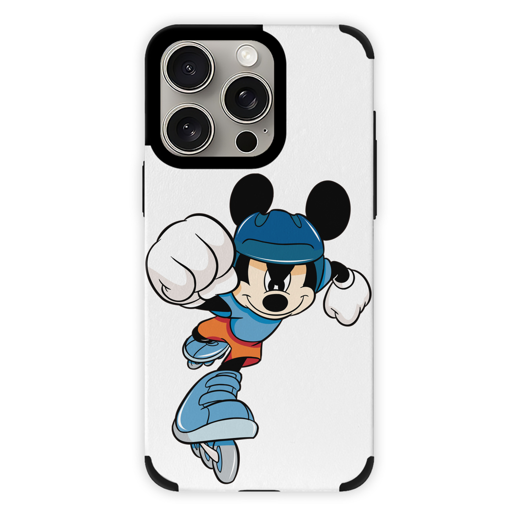 （画像用） ミッキーマウス Mickey Mouse 【iPhone15ProMax対応】 PUレザー スマホケース 耐衝撃＆黄変防止