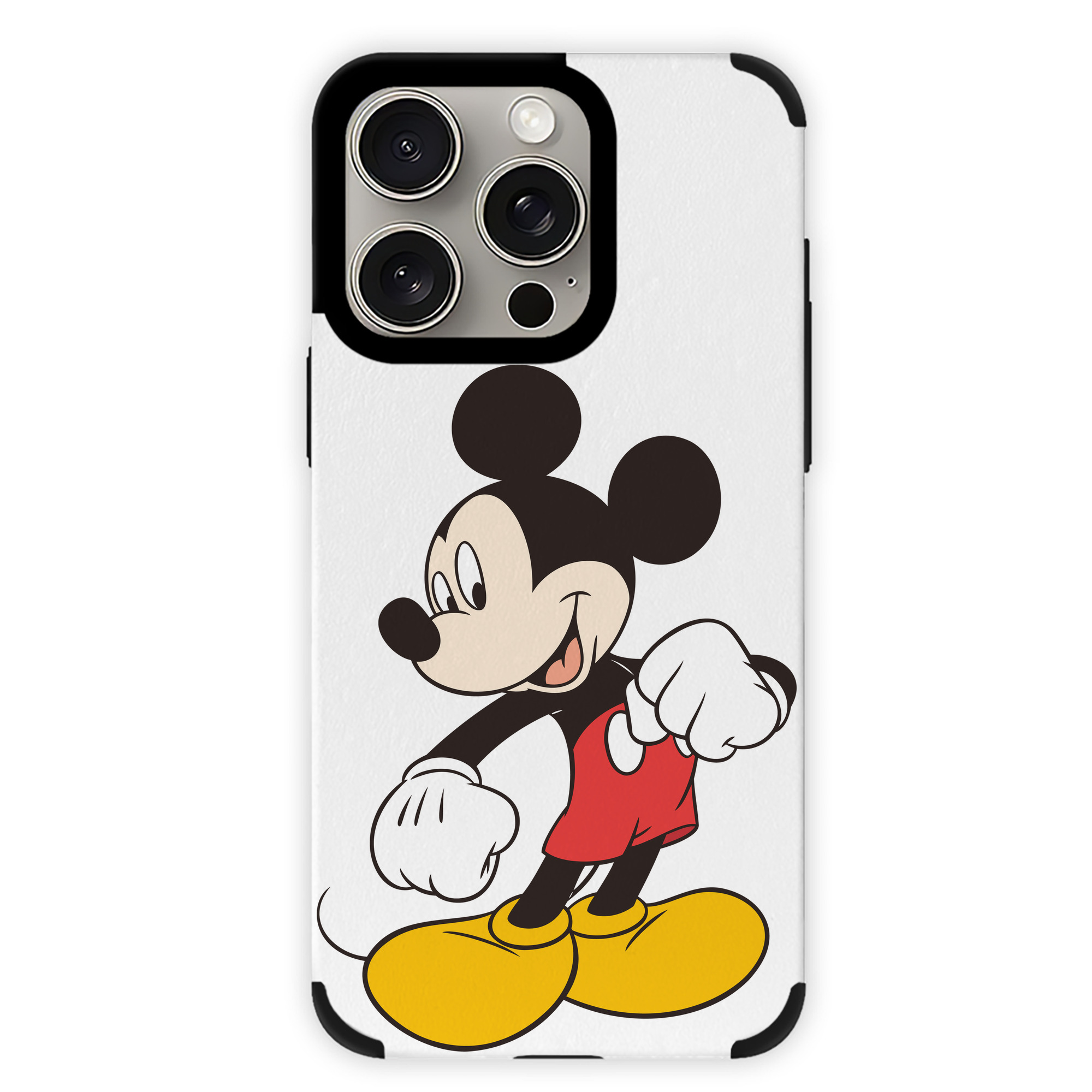 （画像用） ミッキーマウス Mickey Mouse 【iPhone15ProMax対応】 PUレザー スマホケース 耐衝撃＆黄変防止