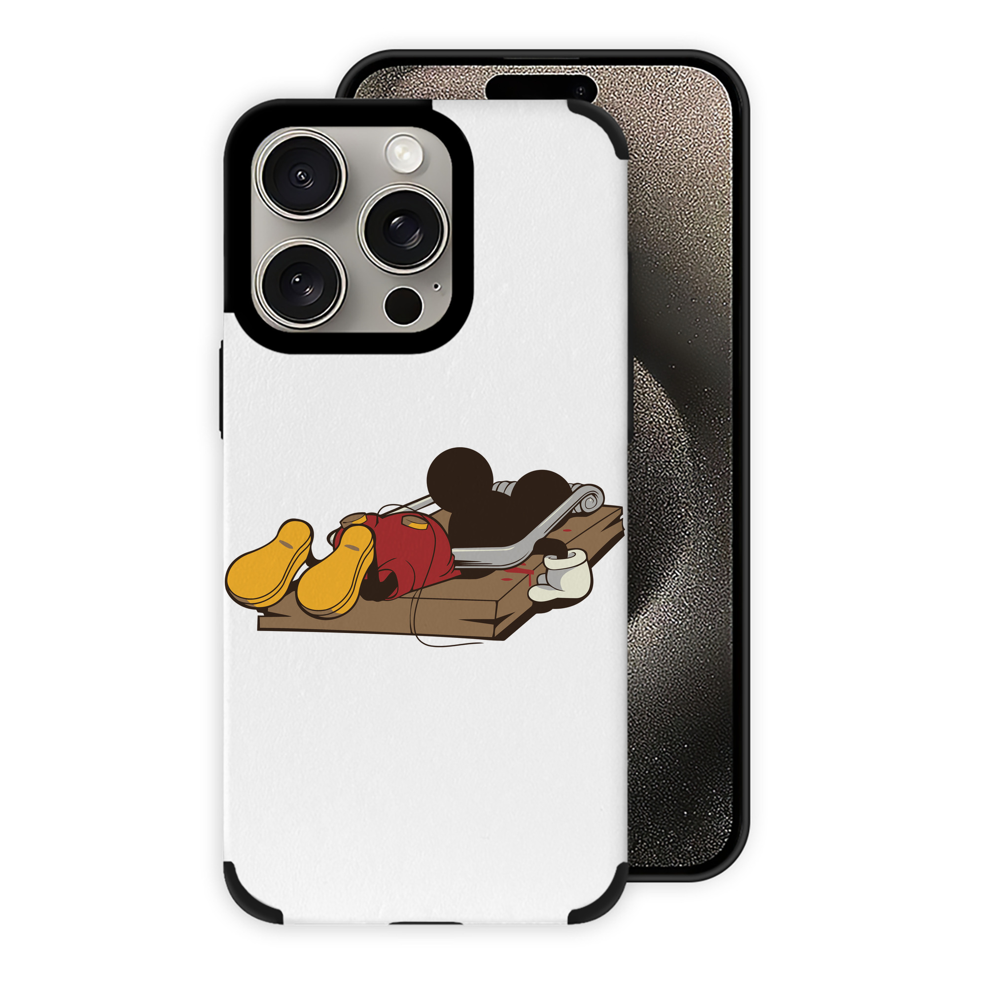 （画像用） ミッキーマウス Mickey Mouse 【iPhone15ProMax対応】 PUレザー スマホケース 耐衝撃＆黄変防止