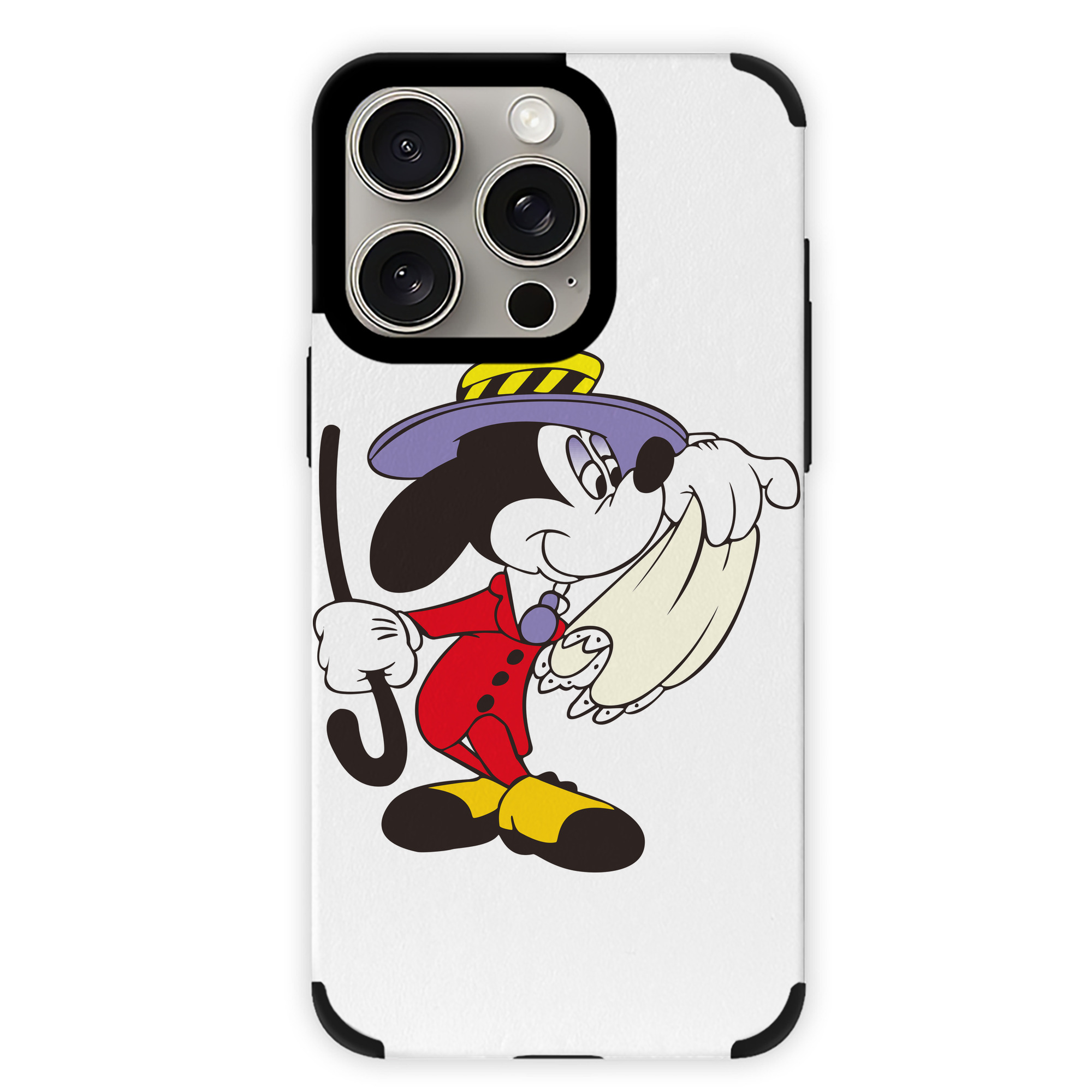 （画像用） ミッキーマウス Mickey Mouse 【iPhone15ProMax対応】 PUレザー スマホケース 耐衝撃＆黄変防止