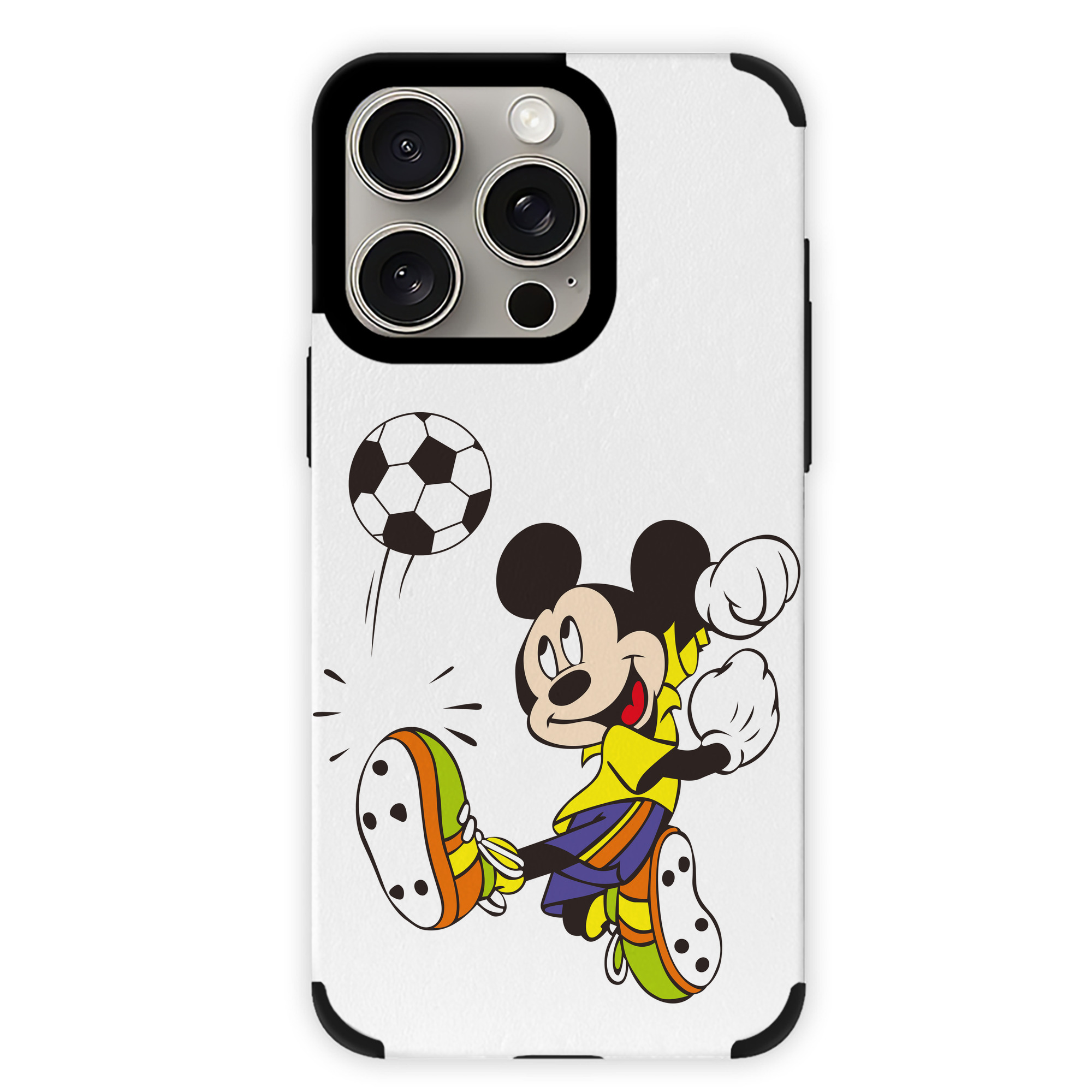 （画像用） ミッキーマウス Mickey Mouse 【iPhone15ProMax対応】 PUレザー スマホケース 耐衝撃＆黄変防止