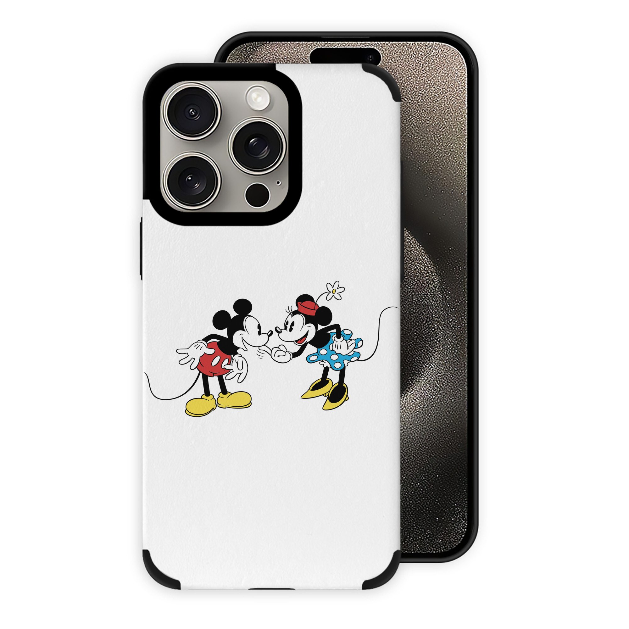 （画像用） ミッキーマウス Mickey Mouse 【iPhone15ProMax対応】 PUレザー スマホケース 耐衝撃＆黄変防止