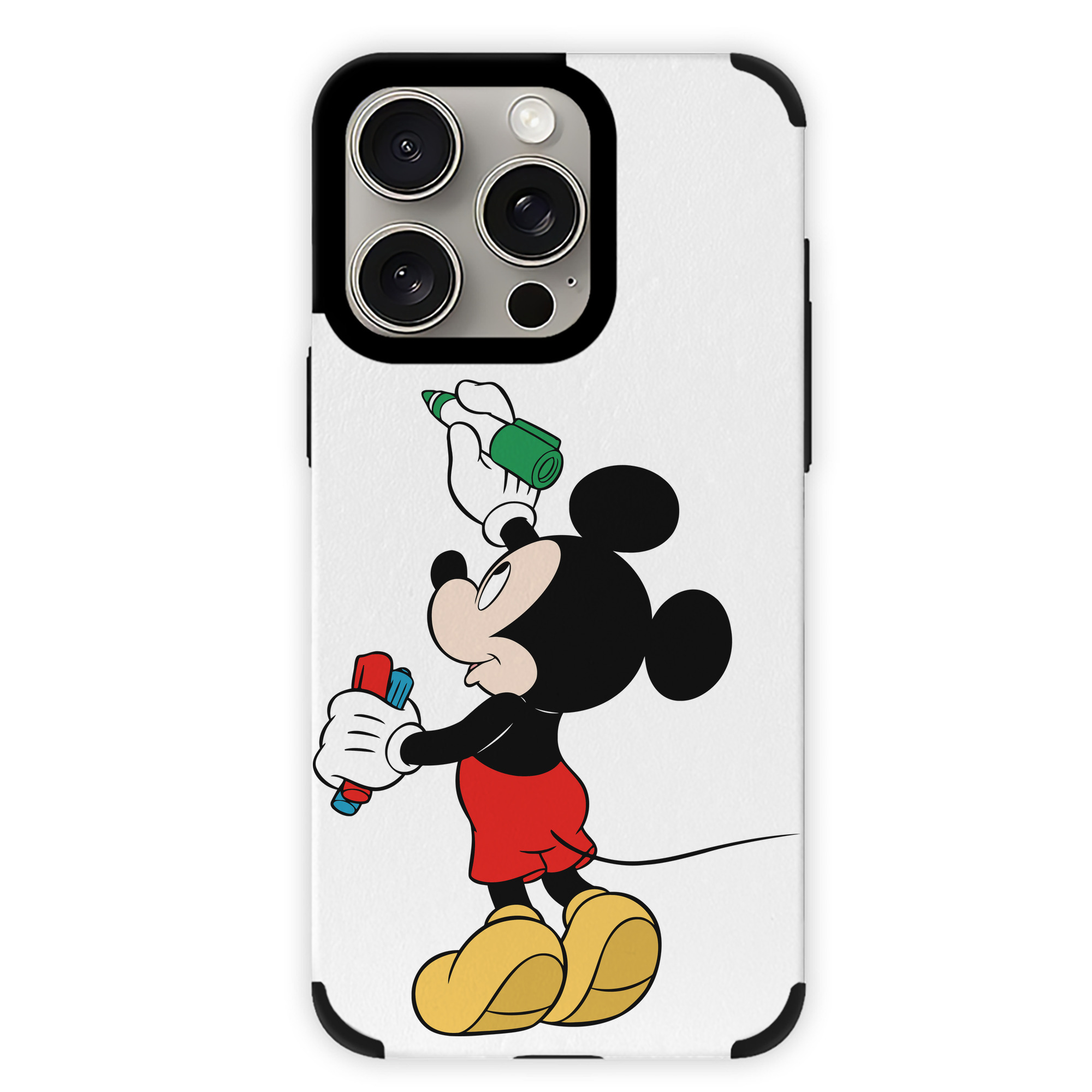 （画像用） ミッキーマウス Mickey Mouse 【iPhone15ProMax対応】 PUレザー スマホケース 耐衝撃＆黄変防止