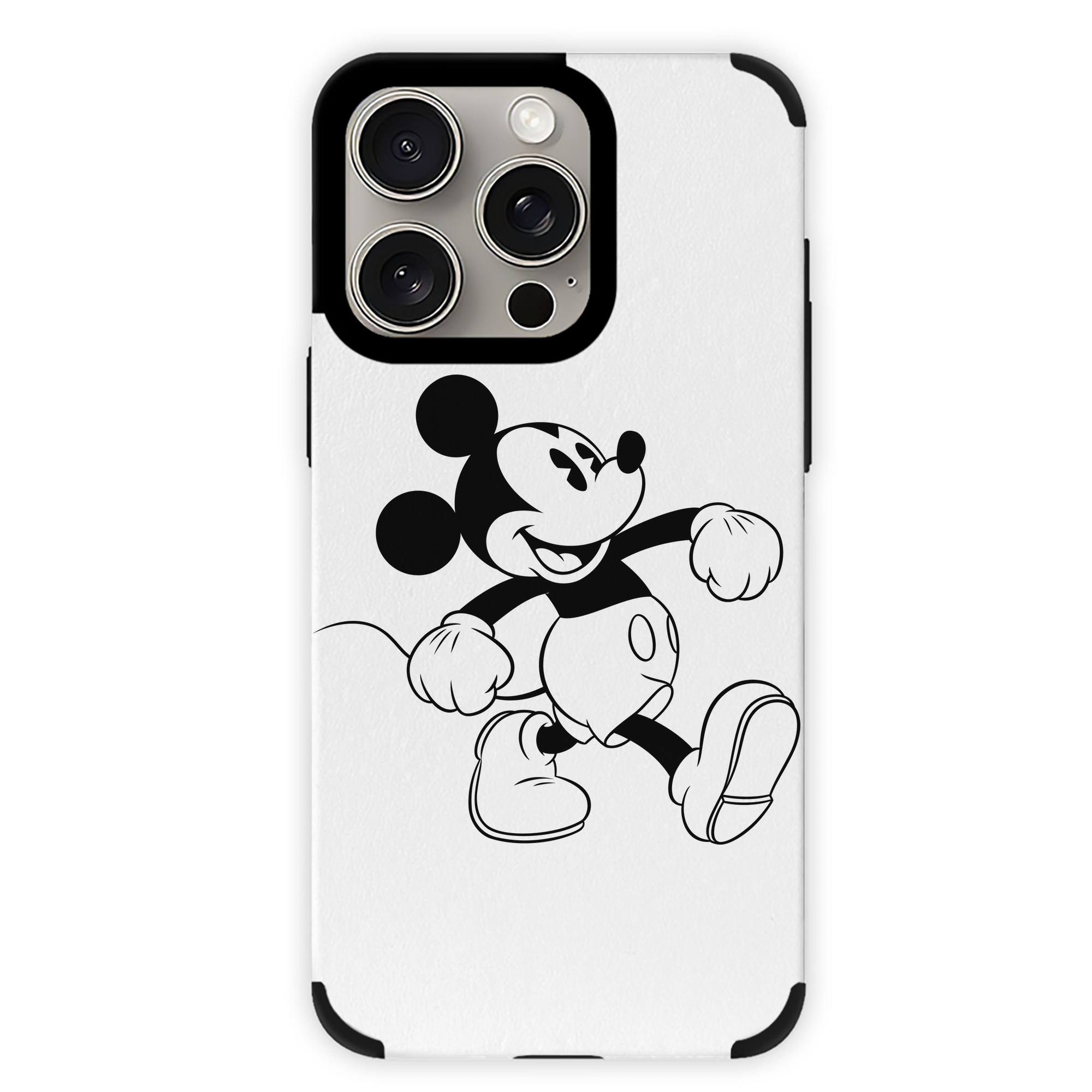 （画像用） ミッキーマウス Mickey Mouse 【iPhone15ProMax対応】 PUレザー スマホケース 耐衝撃＆黄変防止