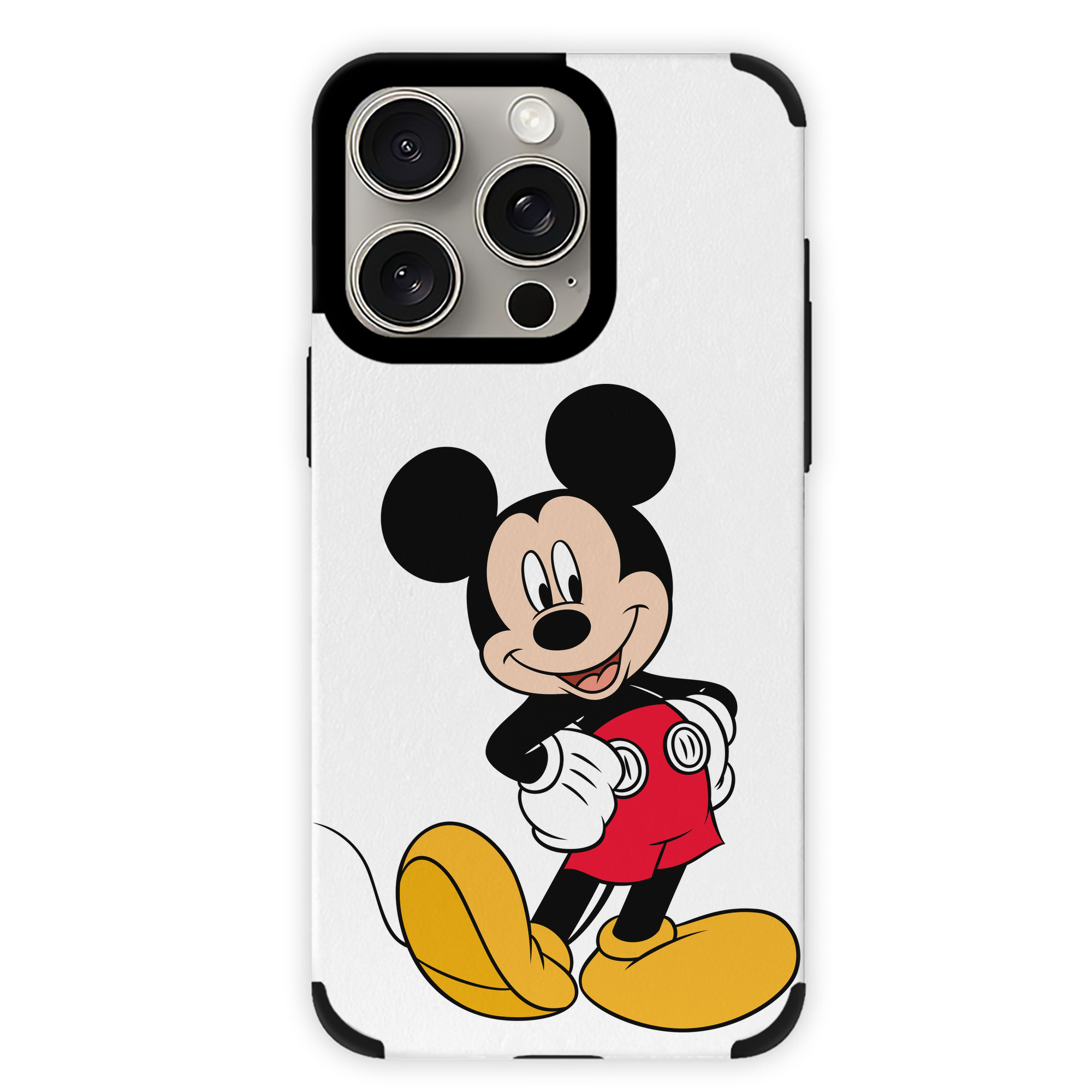 （画像用） ミッキーマウス Mickey Mouse 【iPhone15ProMax対応】 PUレザー スマホケース 耐衝撃＆黄変防止