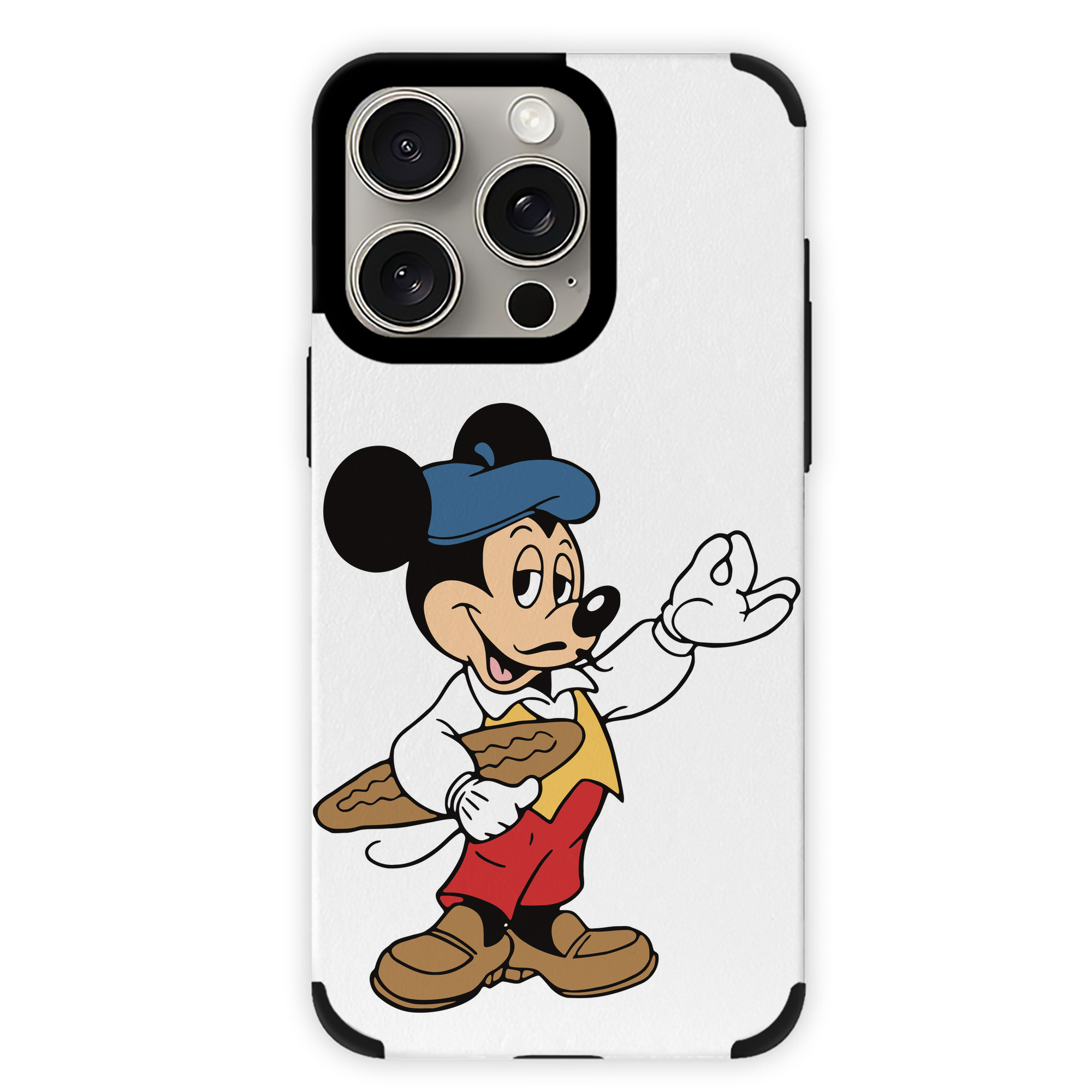 （画像用） ミッキーマウス Mickey Mouse 【iPhone15ProMax対応】 PUレザー スマホケース 耐衝撃＆黄変防止