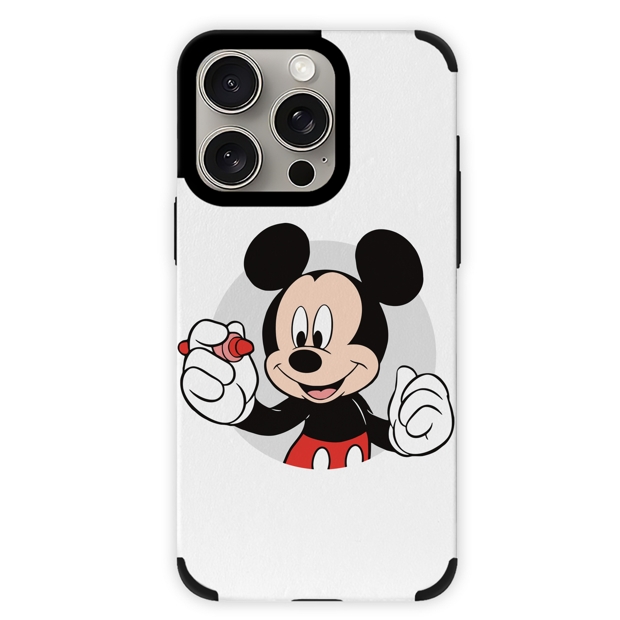 （画像用） ミッキーマウス Mickey Mouse 【iPhone15ProMax対応】 PUレザー スマホケース 耐衝撃＆黄変防止