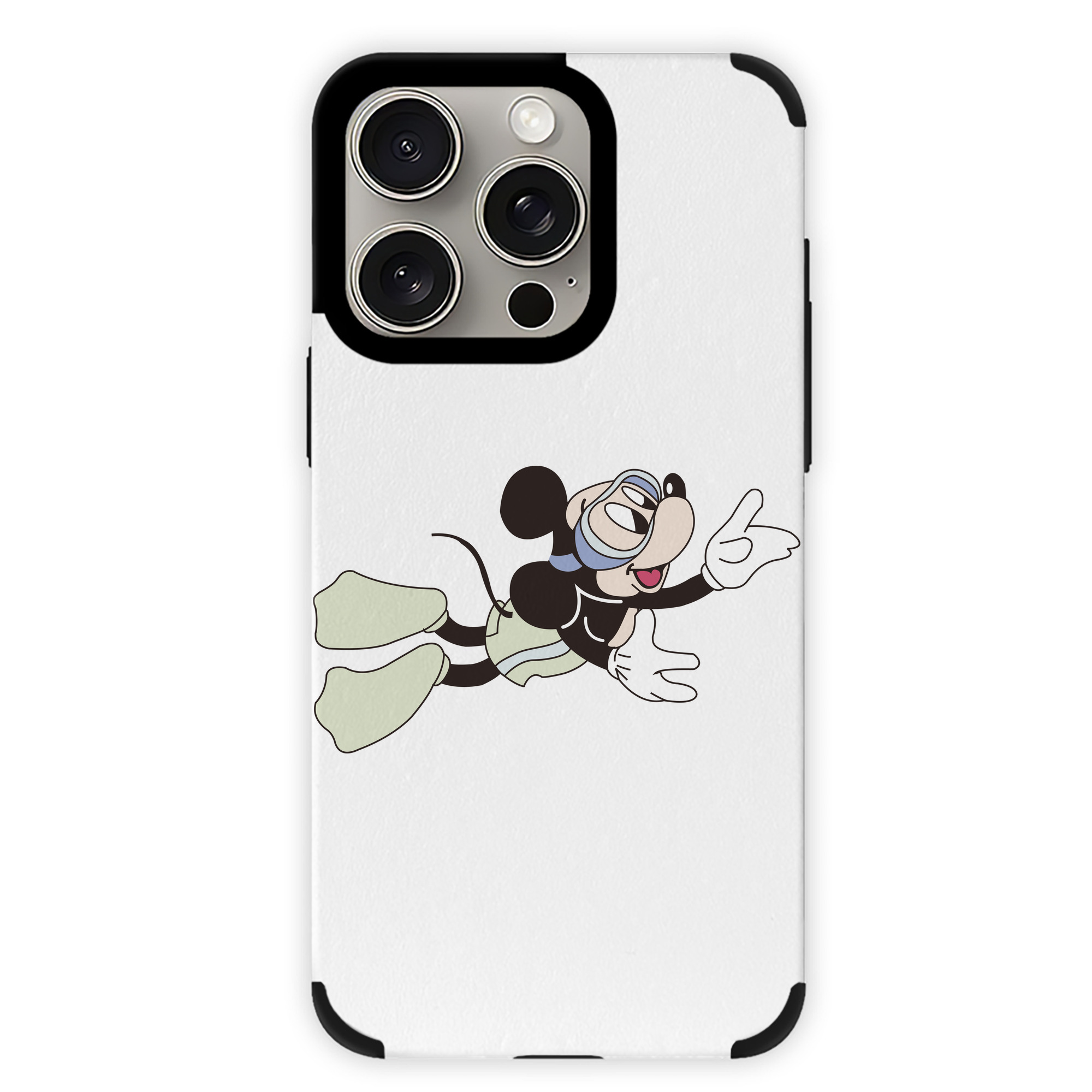 （画像用） ミッキーマウス Mickey Mouse 【iPhone15ProMax対応】 PUレザー スマホケース 耐衝撃＆黄変防止