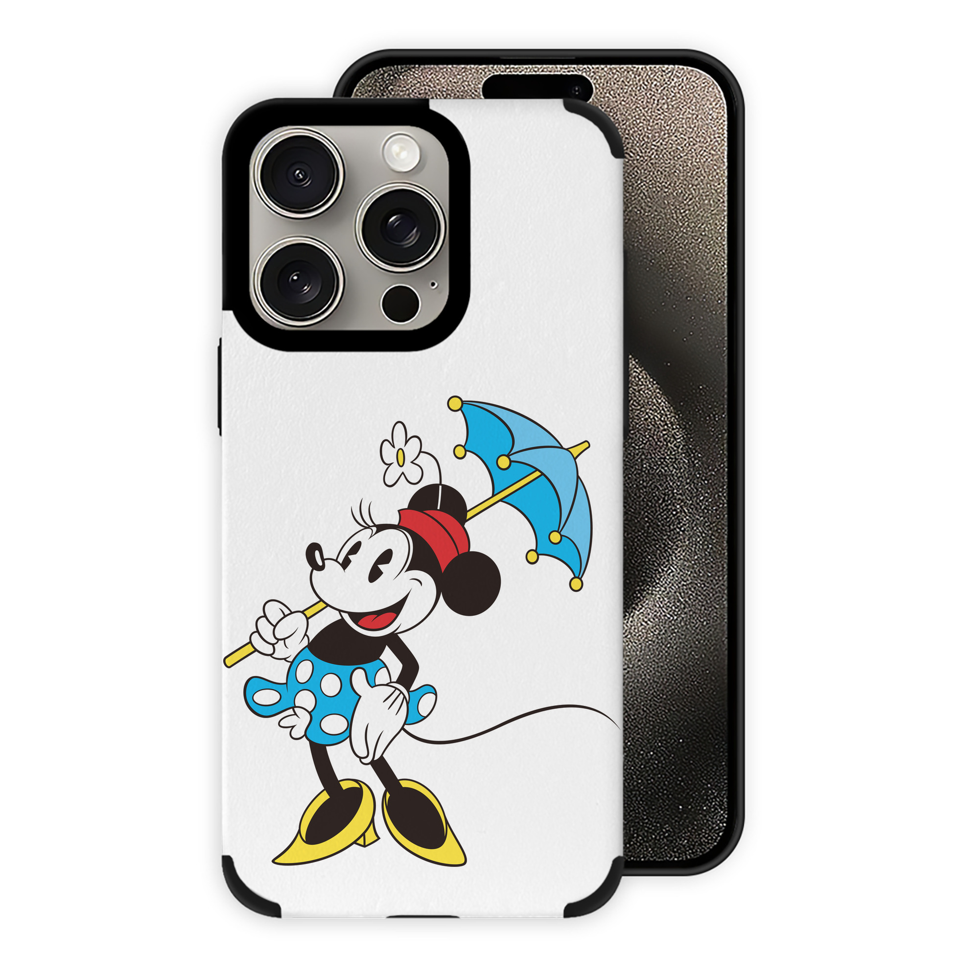 （画像用） ミッキーマウス Mickey Mouse 【iPhone15ProMax対応】 PUレザー スマホケース 耐衝撃＆黄変防止