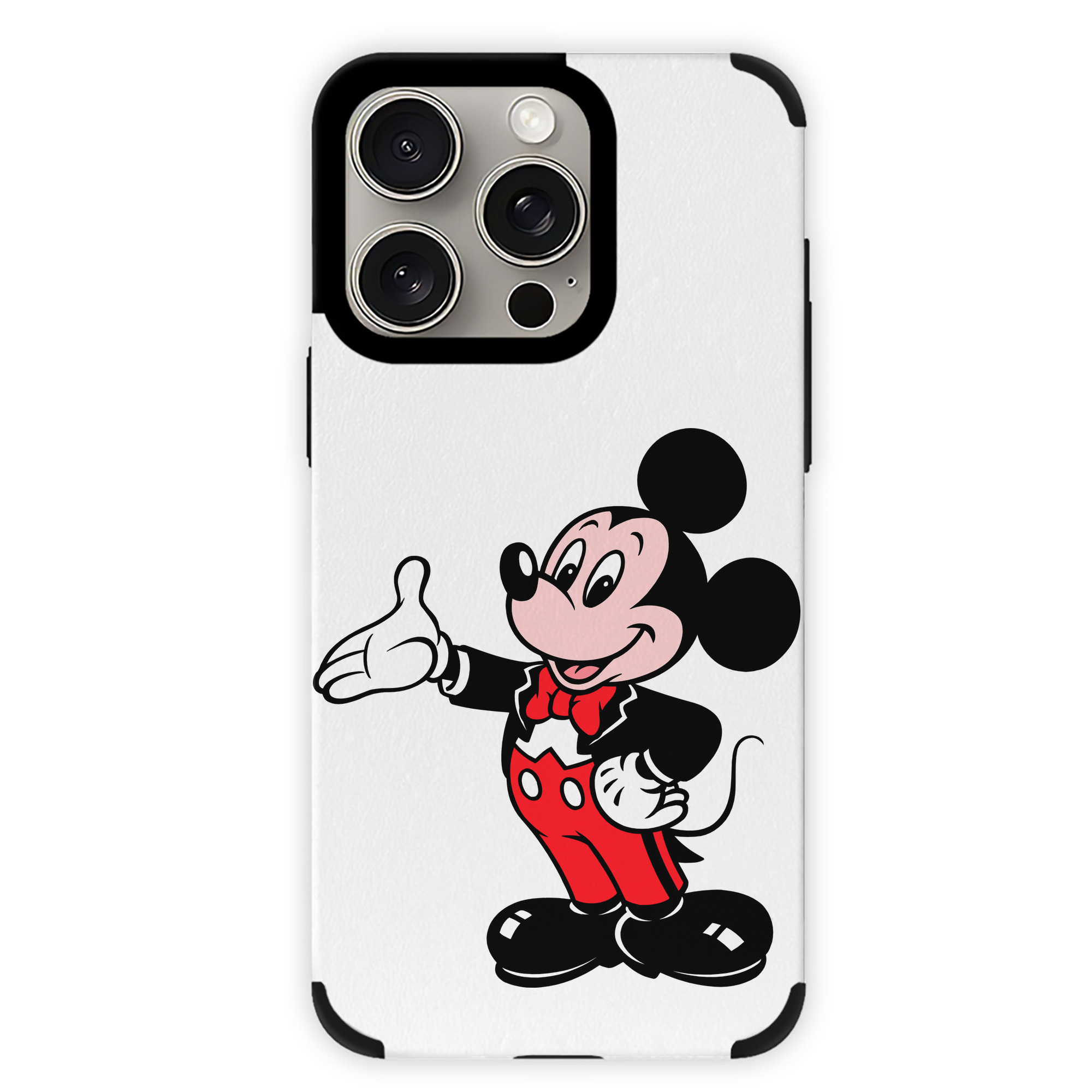 （画像用） ミッキーマウス Mickey Mouse 【iPhone15ProMax対応】 PUレザー スマホケース 耐衝撃＆黄変防止