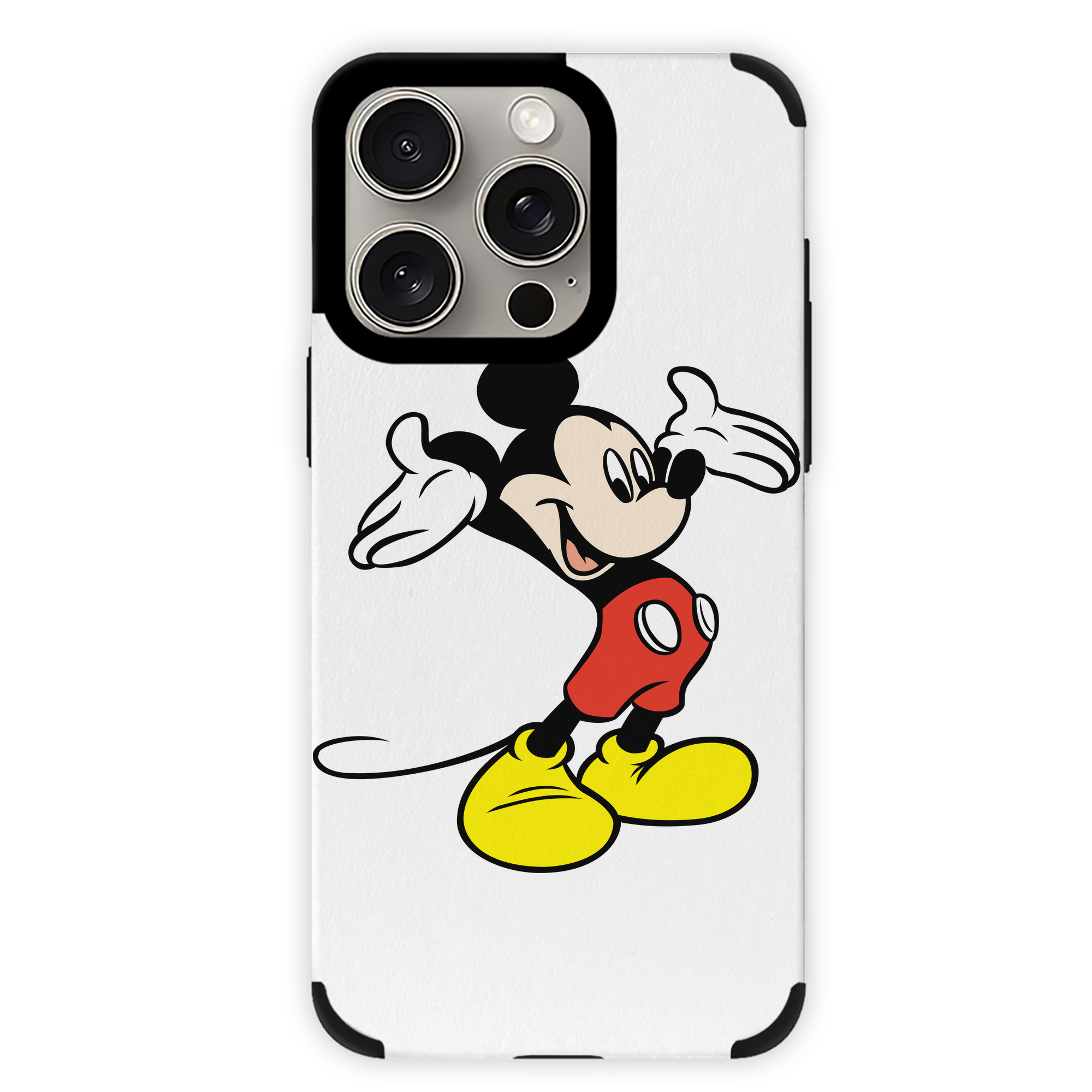 （画像用） ミッキーマウス Mickey Mouse 【iPhone15ProMax対応】 PUレザー スマホケース 耐衝撃＆黄変防止