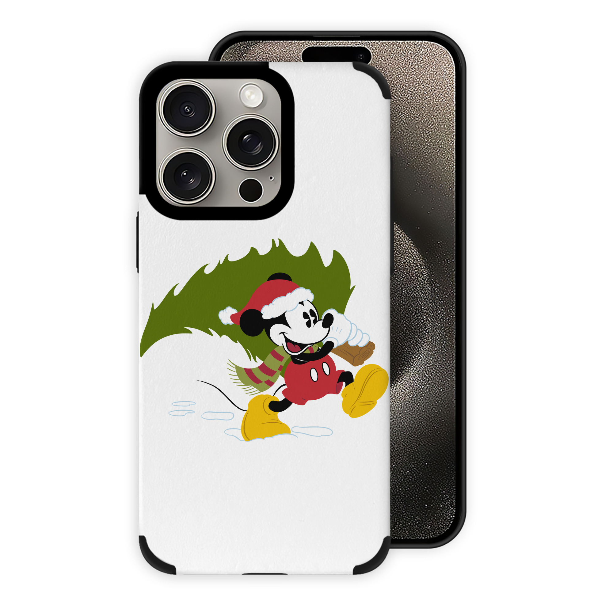 （画像用） ミッキーマウス Mickey Mouse 【iPhone15ProMax対応】 PUレザー スマホケース 耐衝撃＆黄変防止