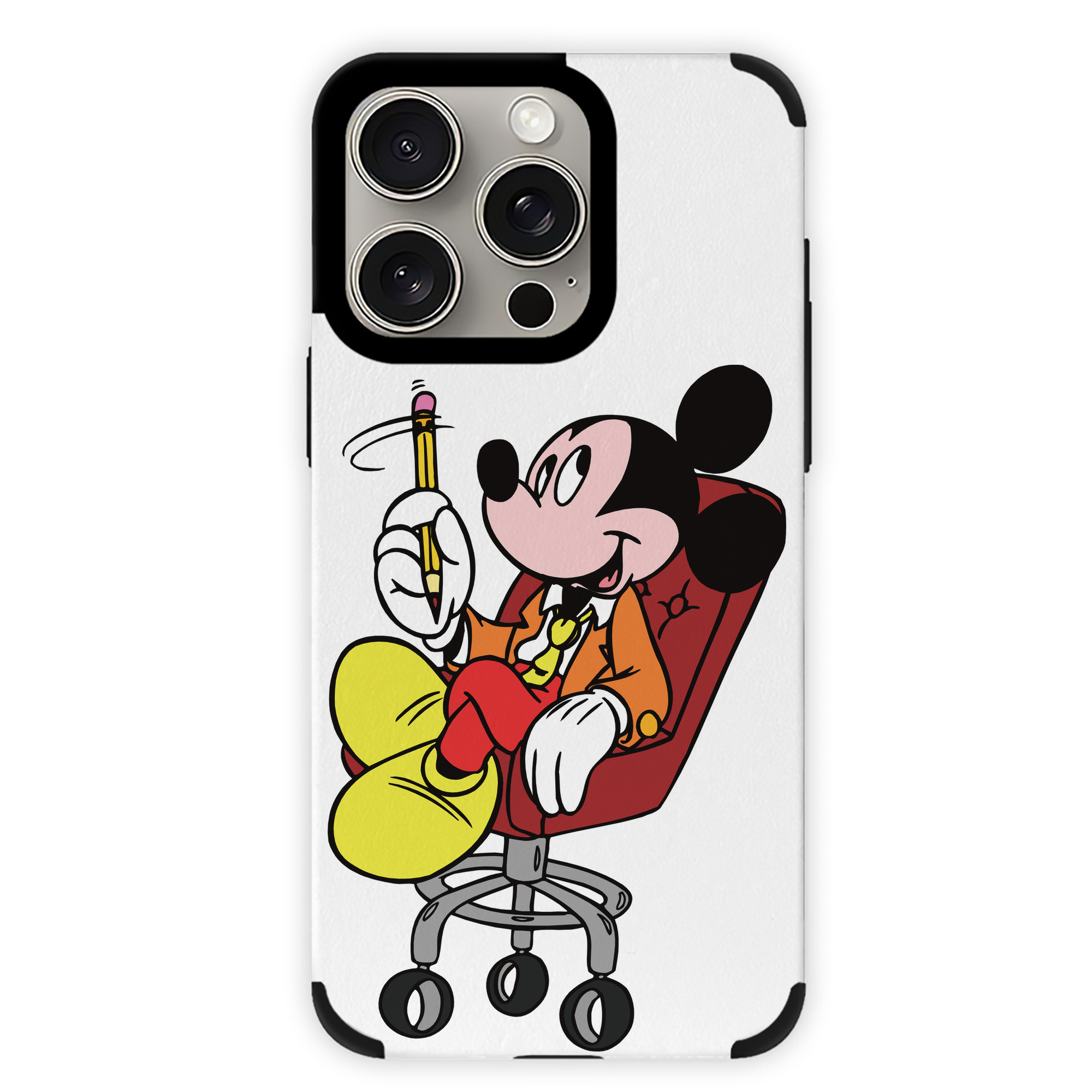 （画像用） ミッキーマウス Mickey Mouse 【iPhone15ProMax対応】 PUレザー スマホケース 耐衝撃＆黄変防止