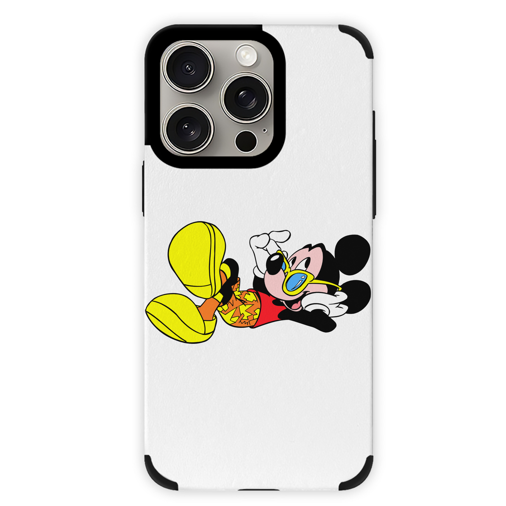 （画像用） ミッキーマウス Mickey Mouse 【iPhone15ProMax対応】 PUレザー スマホケース 耐衝撃＆黄変防止