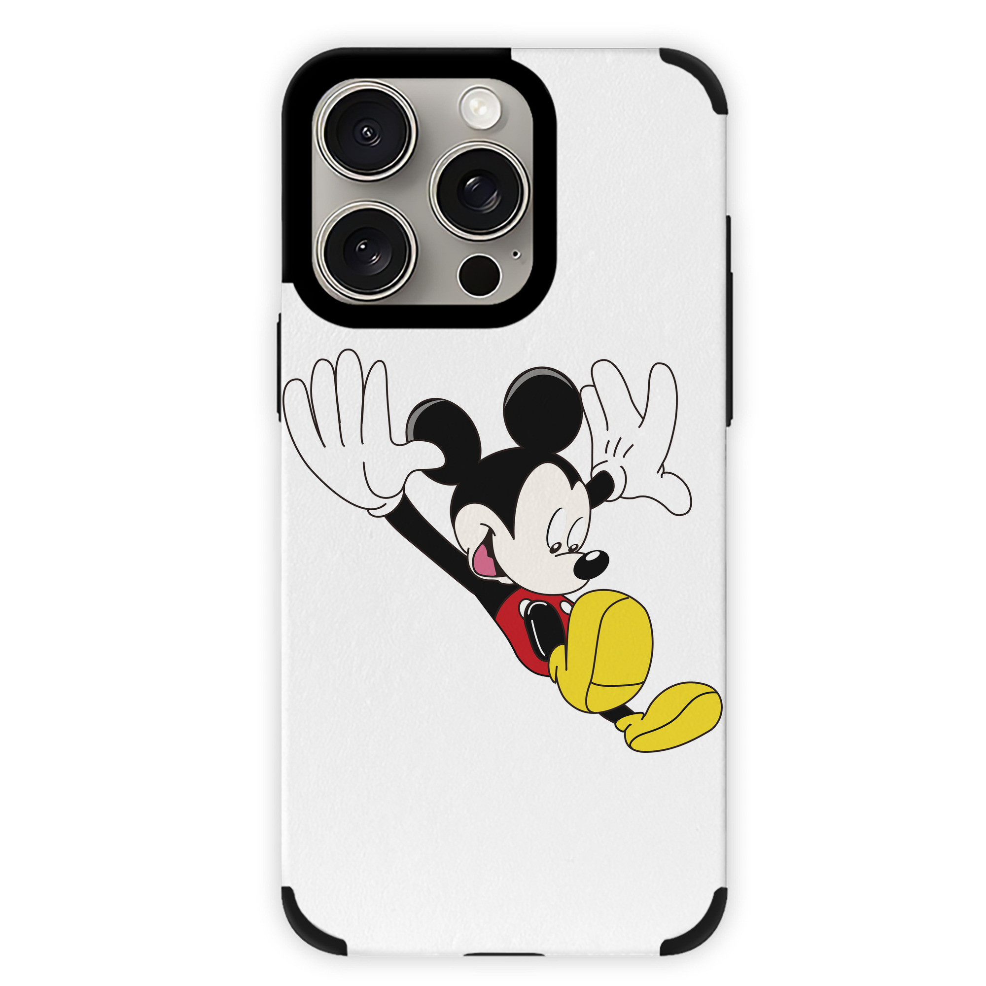 （画像用） ミッキーマウス Mickey Mouse 【iPhone15ProMax対応】 PUレザー スマホケース 耐衝撃＆黄変防止